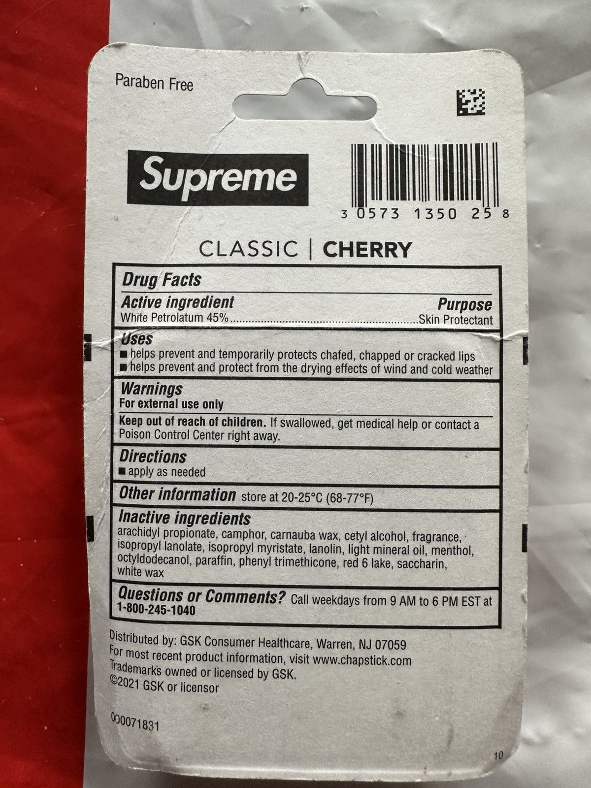 Supreme Supreme Chapstick Lip Balm Size ONE SIZE - 3 Thumbnail