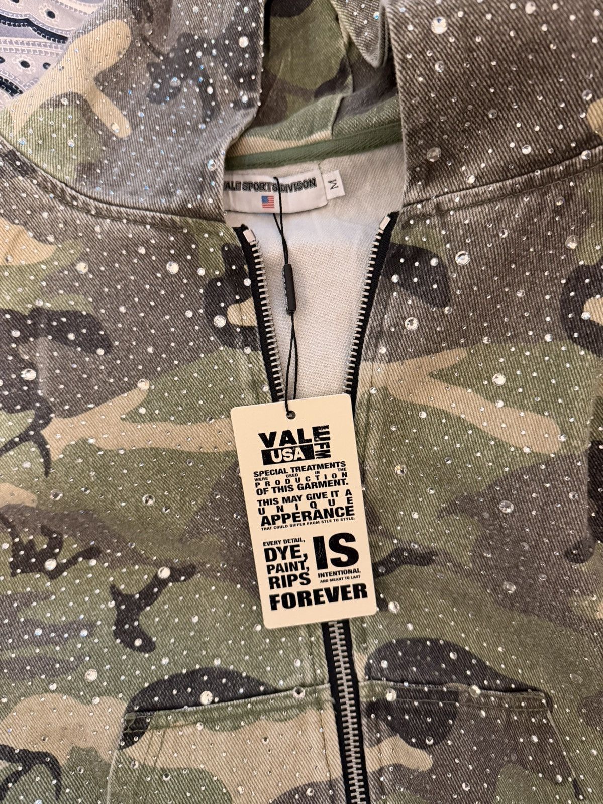 Vale Vale Forever Crystal Camo Work Jacket ‘Green/Camo’ Size US M / EU 48-50 / 2 - 2 Thumbnail