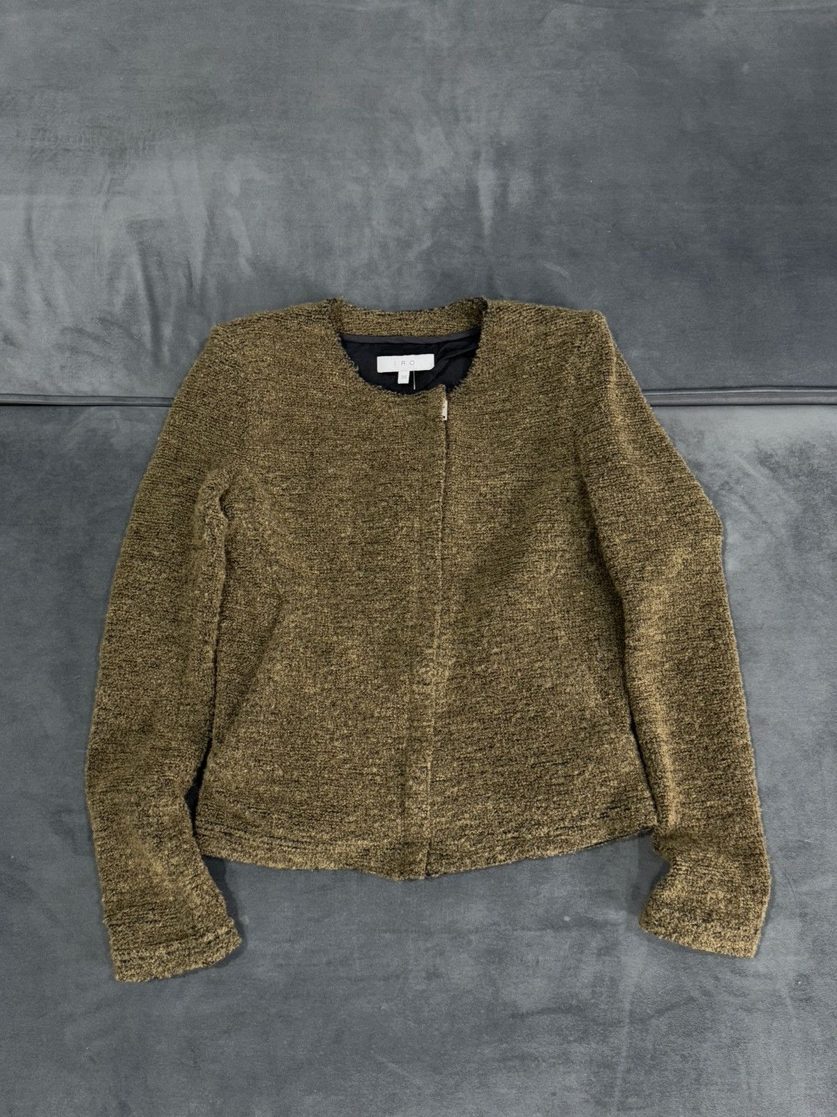 Iro Avant Garde Iro Rick Owens Style Wool Luxury Y2K Zip Jacket Size XS / US 0-2 / IT 36-38 - 1 Thumbnail