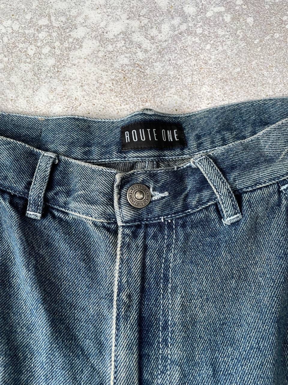Other Vintage Route One Denim Cargo Carpenter Baggy Rap Shorts Y2K Size US 32 / EU 48 - 8 Thumbnail