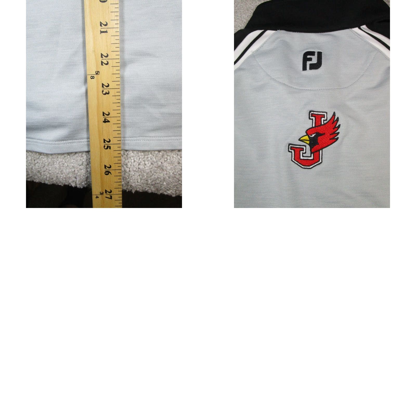 Footjoy FootJoy Sweater Mens Small Gray Black Golf Pullover Mock Neck Logo Short Description? Size US S / EU 44-46 / 1 - 8 Thumbnail
