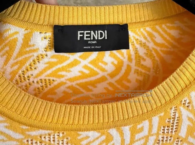 Fendi Fendi Letter logo round-neck short-sleeve Size US M / EU 48-50 / 2 - 2 Thumbnail