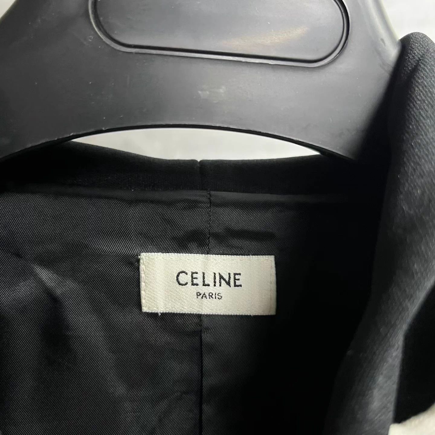 Celine Celine black Logo embroidery hooded jacket XL Size US XL / EU 56 / 4 - 3 Thumbnail