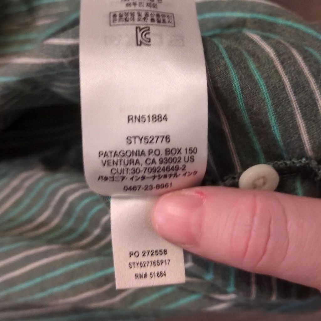 Patagonia Patagonia green striped organic cotton polo size XL Size US XL / EU 56 / 4 - 4 Thumbnail