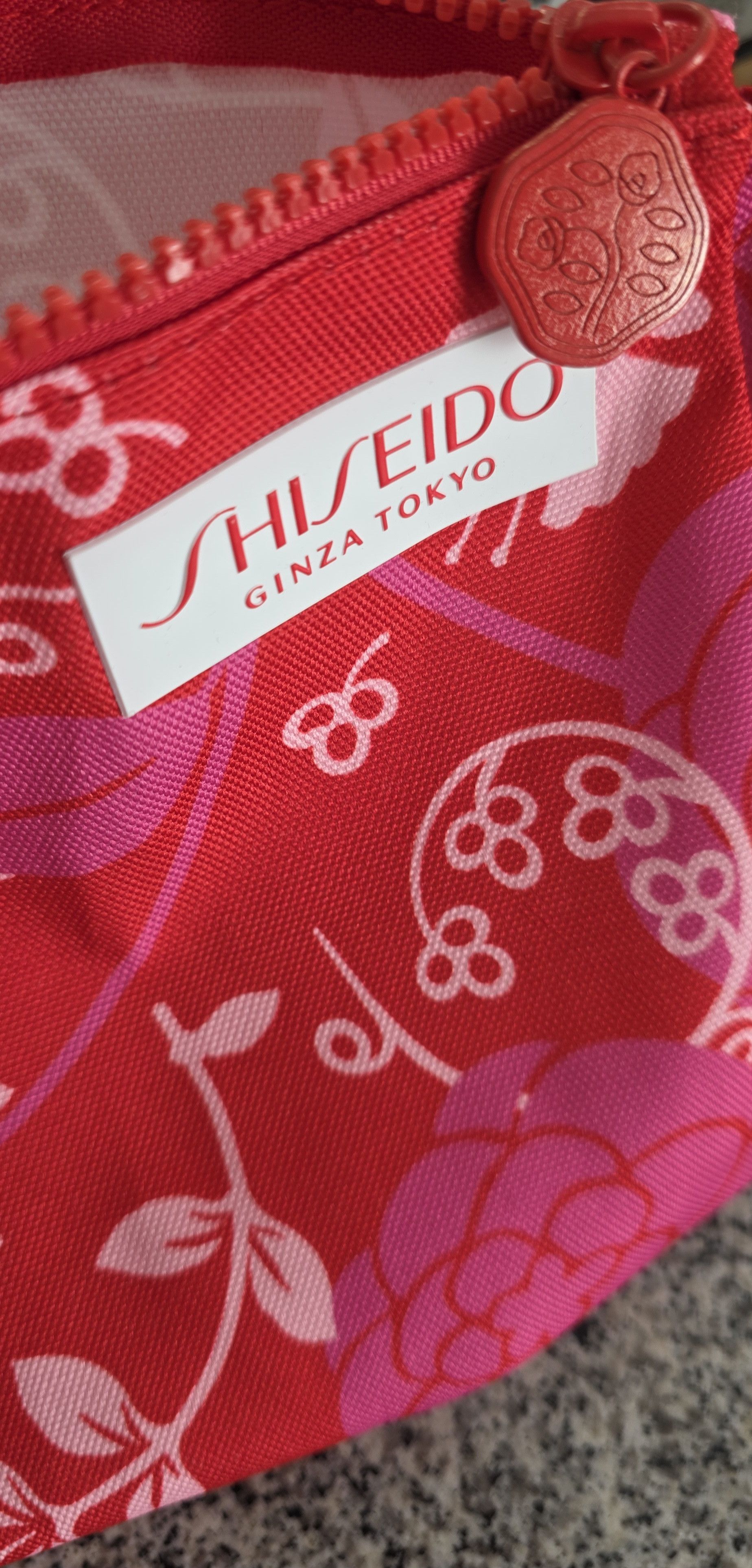 Other NWOT Shiseido Ginza Tokyo Pink Floral Beauty Bag Size ONE SIZE - 3 Thumbnail