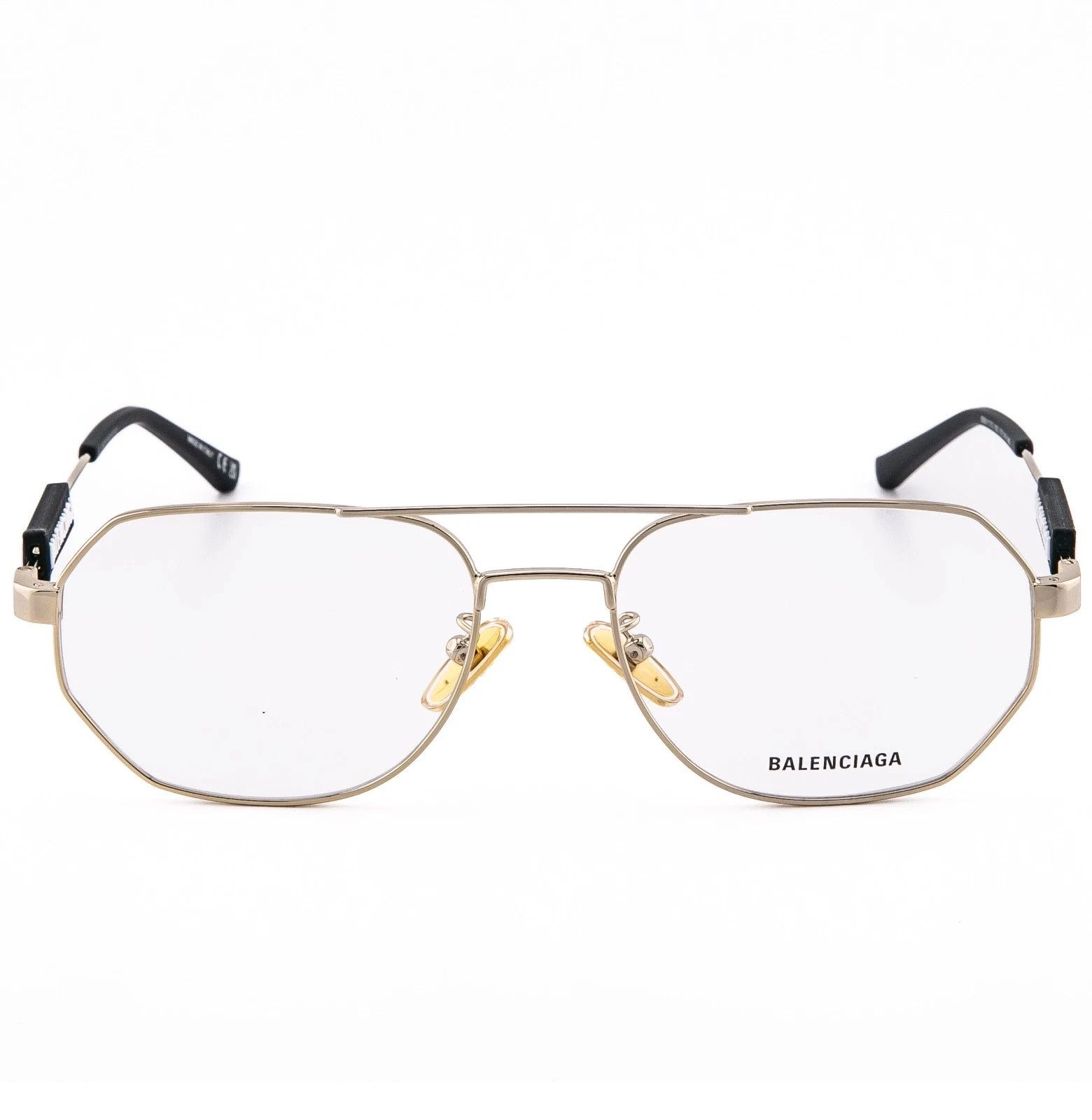 Balenciaga BALENCIAGA TAG 0117 Gold Unisex Aviator Eyeglass BB0117O 003 Size ONE SIZE - 5 Thumbnail