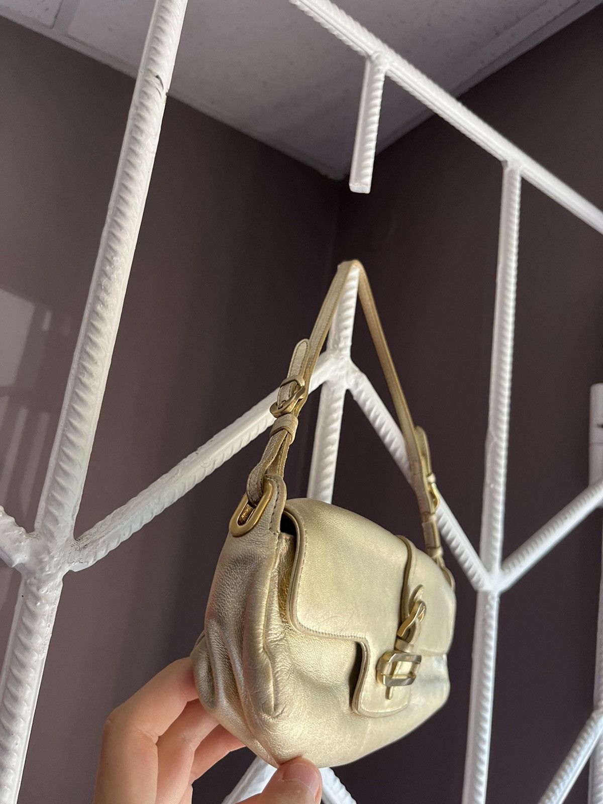 Jimmy Choo Vintage Jimmy Choo Glamour Gold Mini Bag Size ONE SIZE - 3 Thumbnail