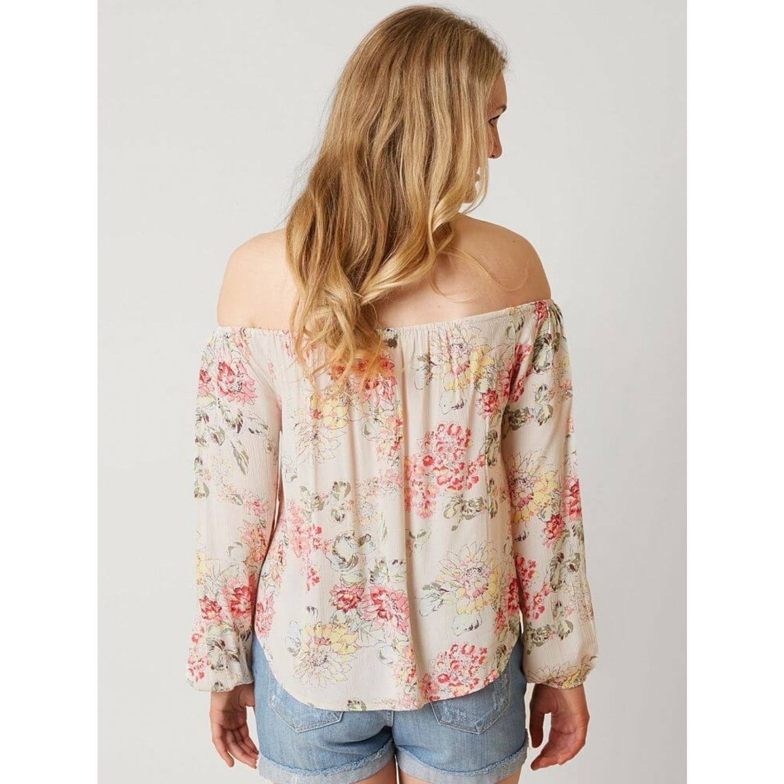 Billabong Billabong Mi Amore Cold Shouler Floral Off-Shoulder Blouse M Size M / US 6-8 / IT 42-44 - 2 Thumbnail