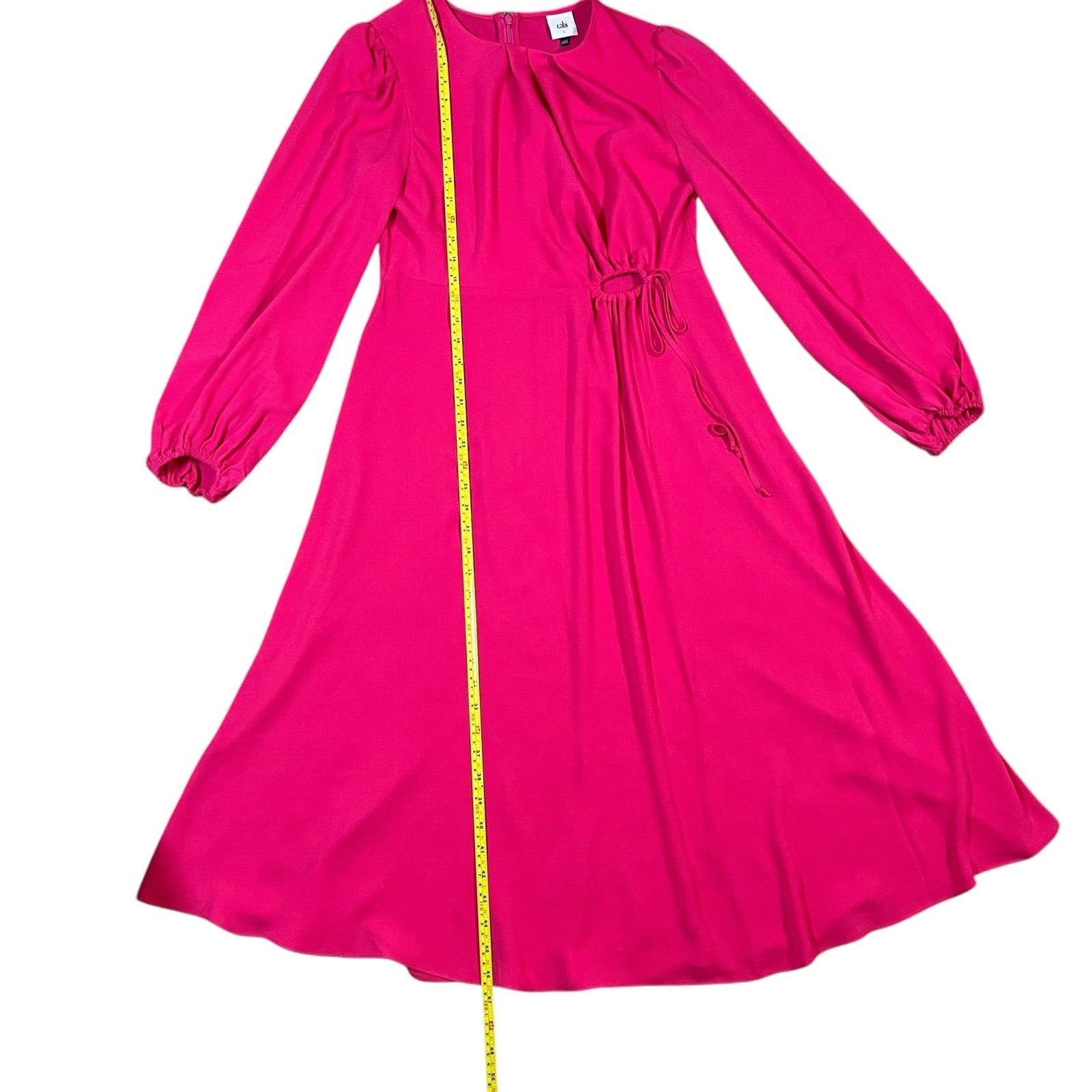Other CAbi Delight Midi Dress Fushcia Hot Pink Cutout Size Small Size S / US 4 / IT 40 - 5 Thumbnail