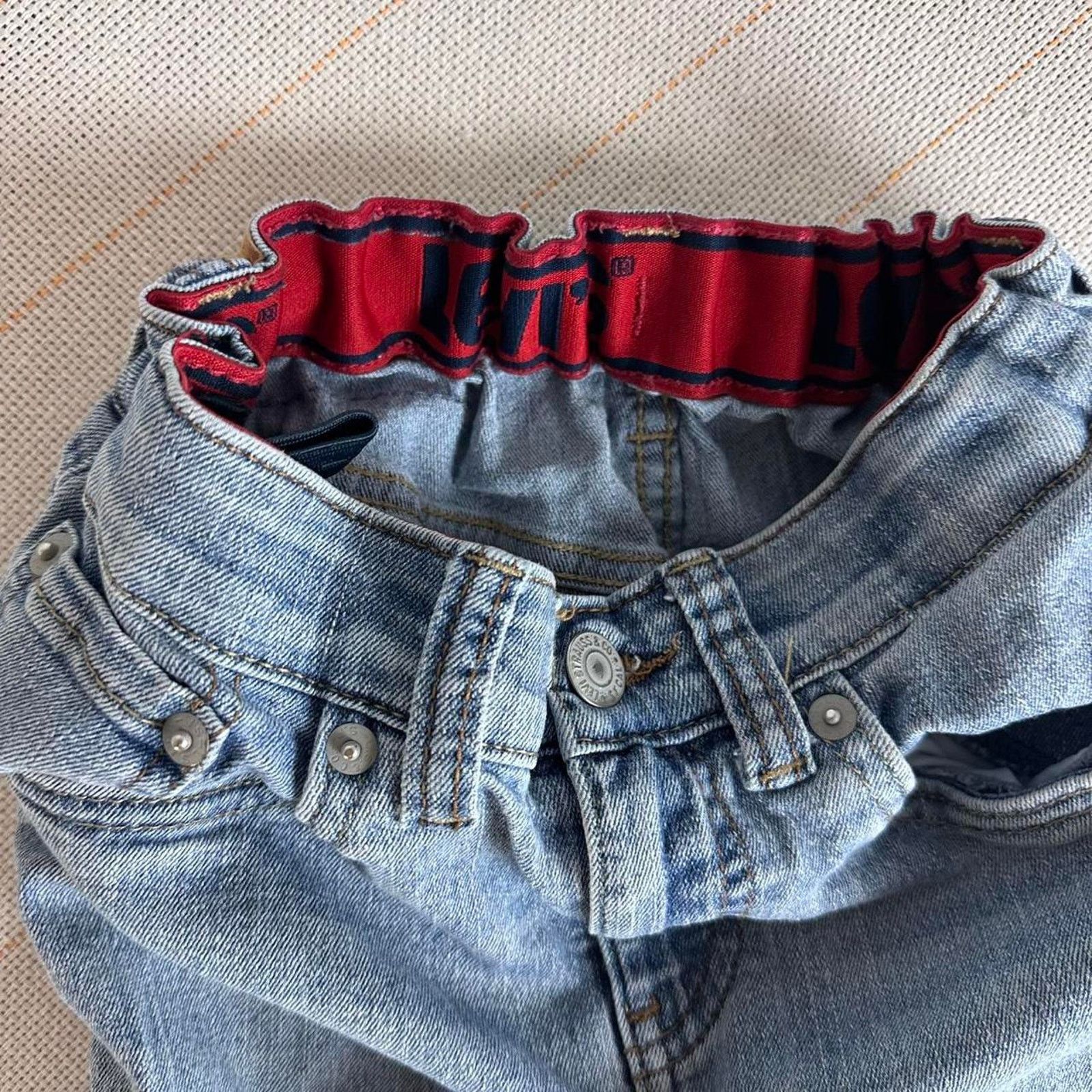 Levi's Levi’s 511 Slim Flex Stretch Youth Jeans Light Wash Rip Size 32" / US 10 / IT 46 - 4 Thumbnail