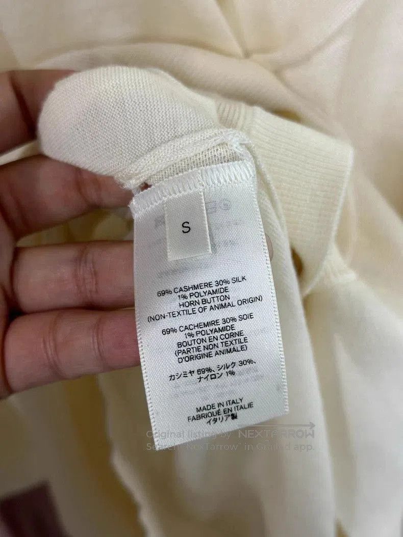 The Row The Row White Cashmere Cardigan. Size US S / EU 44-46 / 1 - 5 Thumbnail