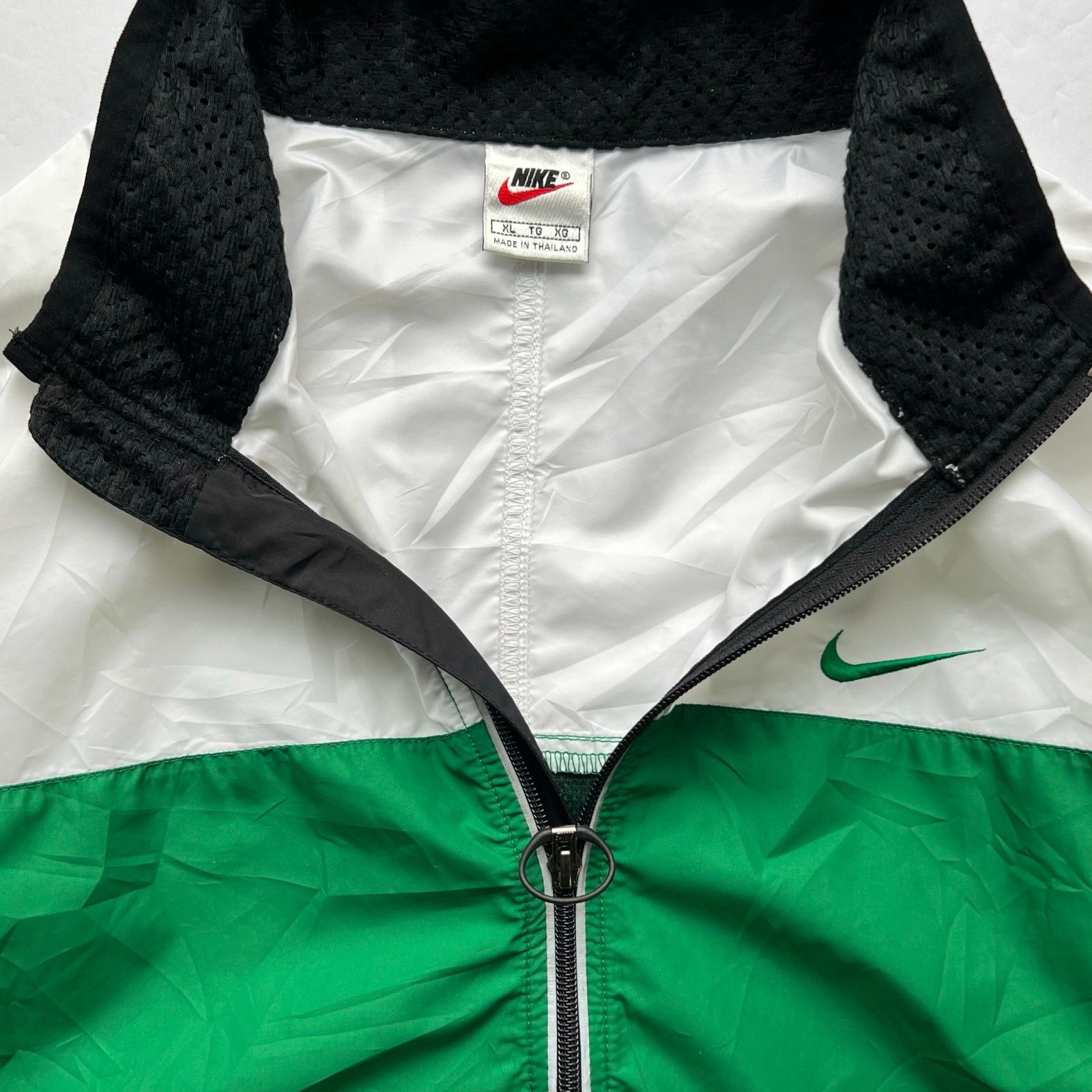 Nike × Vintage Vintage 90s Nike Windbreaker Zip Jacket Swoosh Oversized Size US XL / EU 56 / 4 - 7 Thumbnail