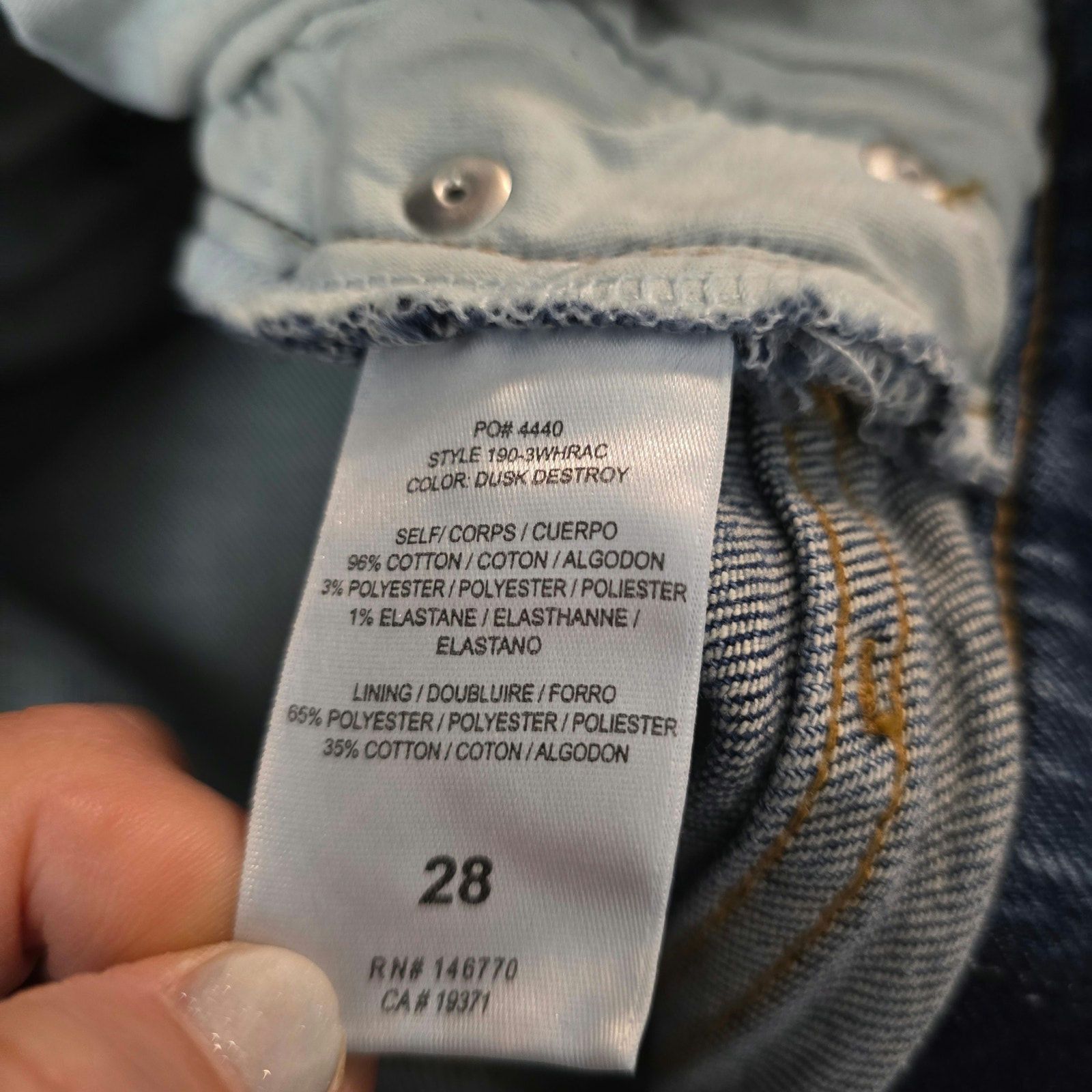 RE/DONE RE/DONE 90s High Rise Ankle Crop ButtonFly Denim Jeans Sz 28 Size 28" / US 6 / IT 42 - 7 Thumbnail