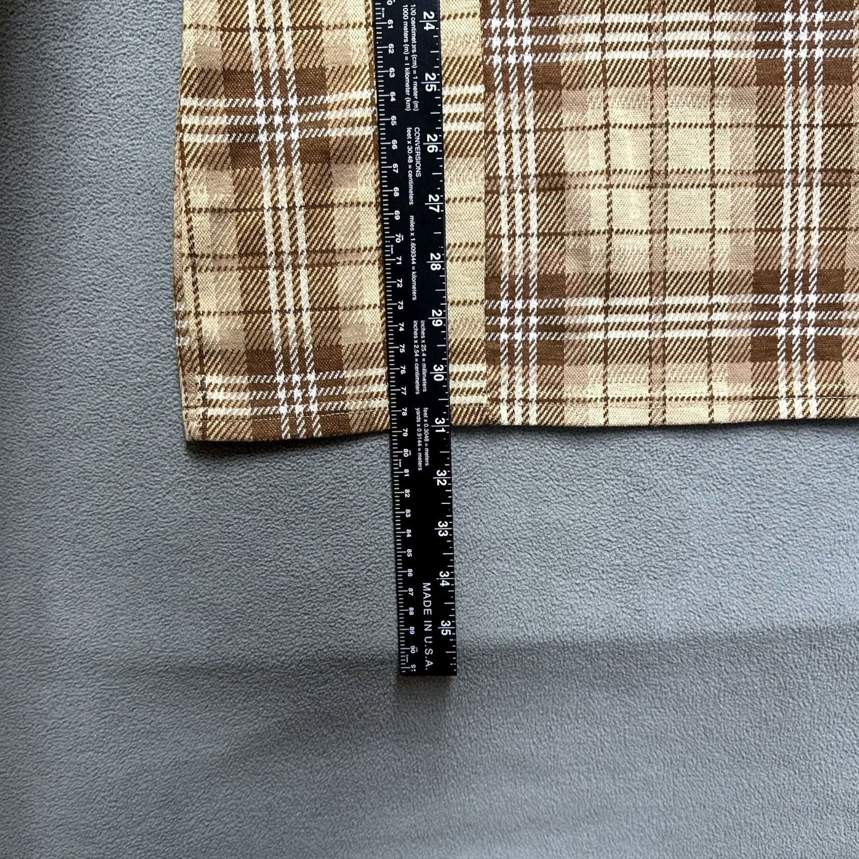 Vintage Ultra Flirt Beige Plaid Mini Dress Womens M Sleeveless Spaghetti Strap Rayon EUC Casual Party/Cocktail Dress Size M / US 6-8 / IT 42-44 - 8 Thumbnail