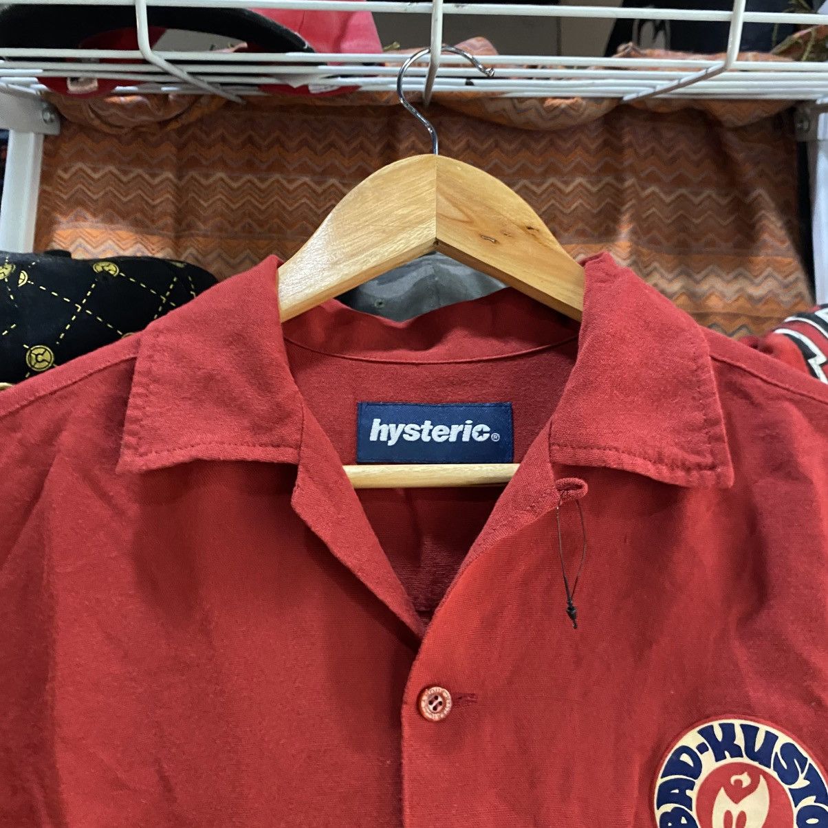 Hysteric Glamour Hysteric Glamour Super Hys Rayon Red Shirt Size US L / EU 52-54 / 3 - 9 Thumbnail