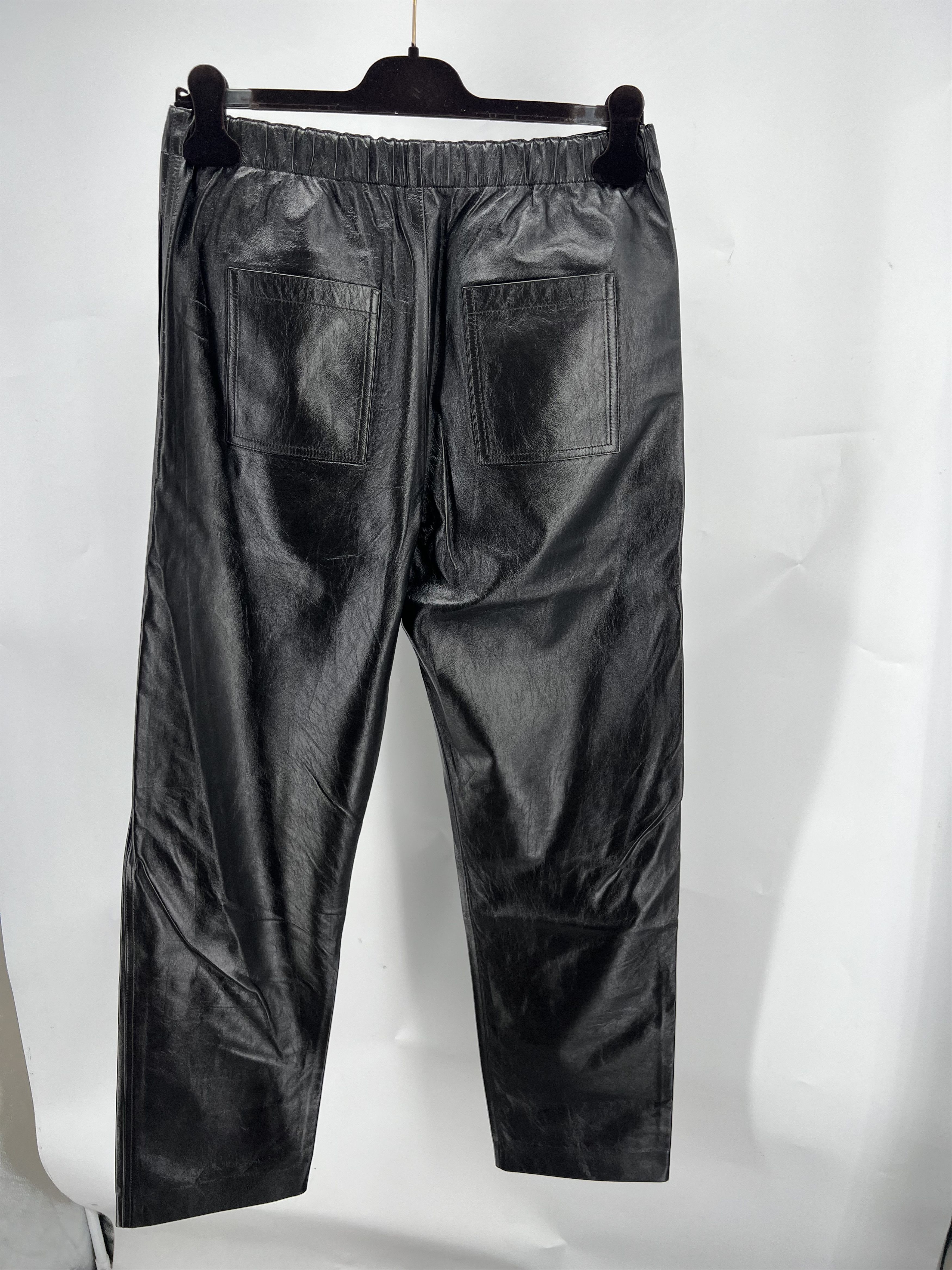Bottega Veneta Bottega Veneta Leather Straight Trousers Size 38 RRP$4.5k Size 38" / US 16 / IT 52 - 5 Thumbnail