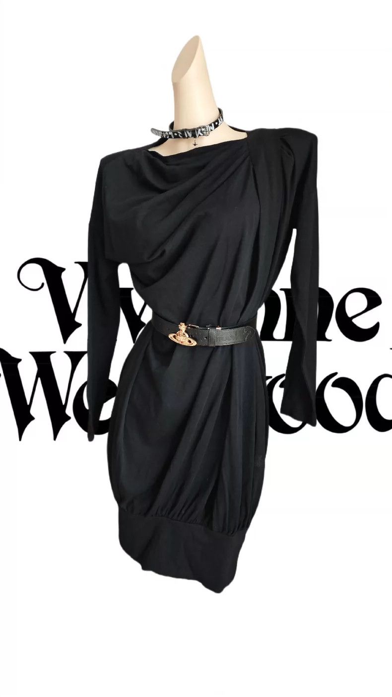 Vivienne Westwood Vivienne Westwood Black pleated deformed dress Size M / US 6-8 / IT 42-44 - 2 Thumbnail