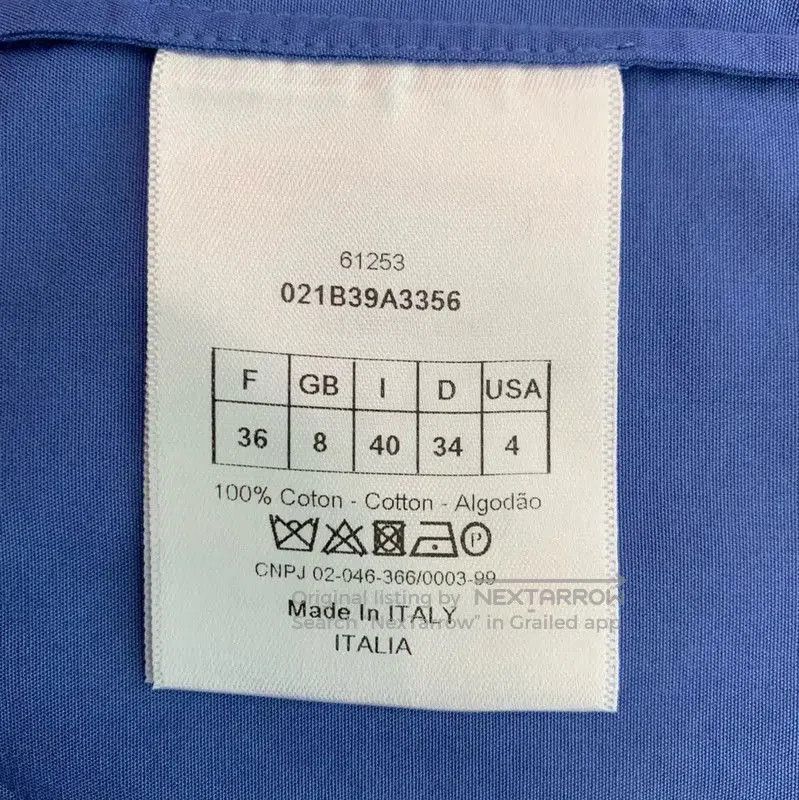 Dior Dior Blue Cotton Women's Shirt Size S . Size S / US 4 / IT 40 - 5 Thumbnail