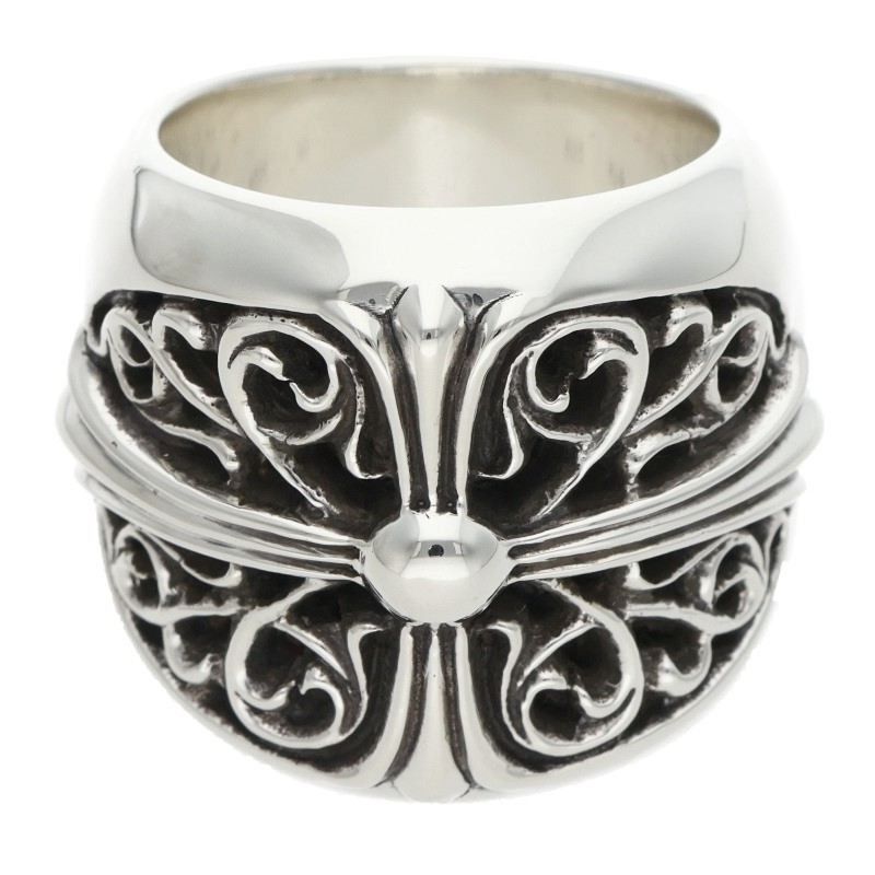Chrome Hearts Chrome Hearts Pavé Diamond Classic Oval Cross Ring