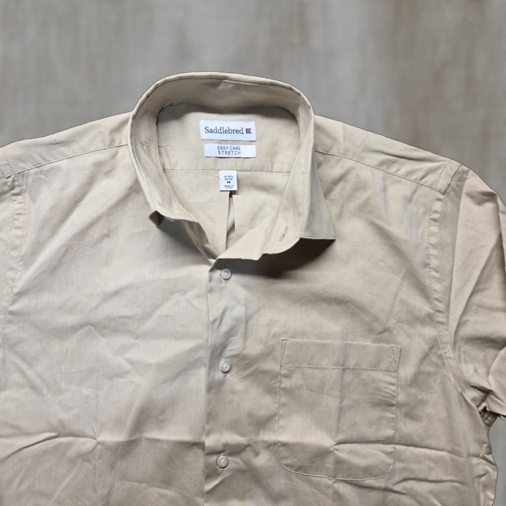 Vintage Saddlebred Shirt Mens Adult Size 15.5 Brown Button-Up Long Sleeve Cotton Classic Size US L / EU 52-54 / 3 - 1 Thumbnail