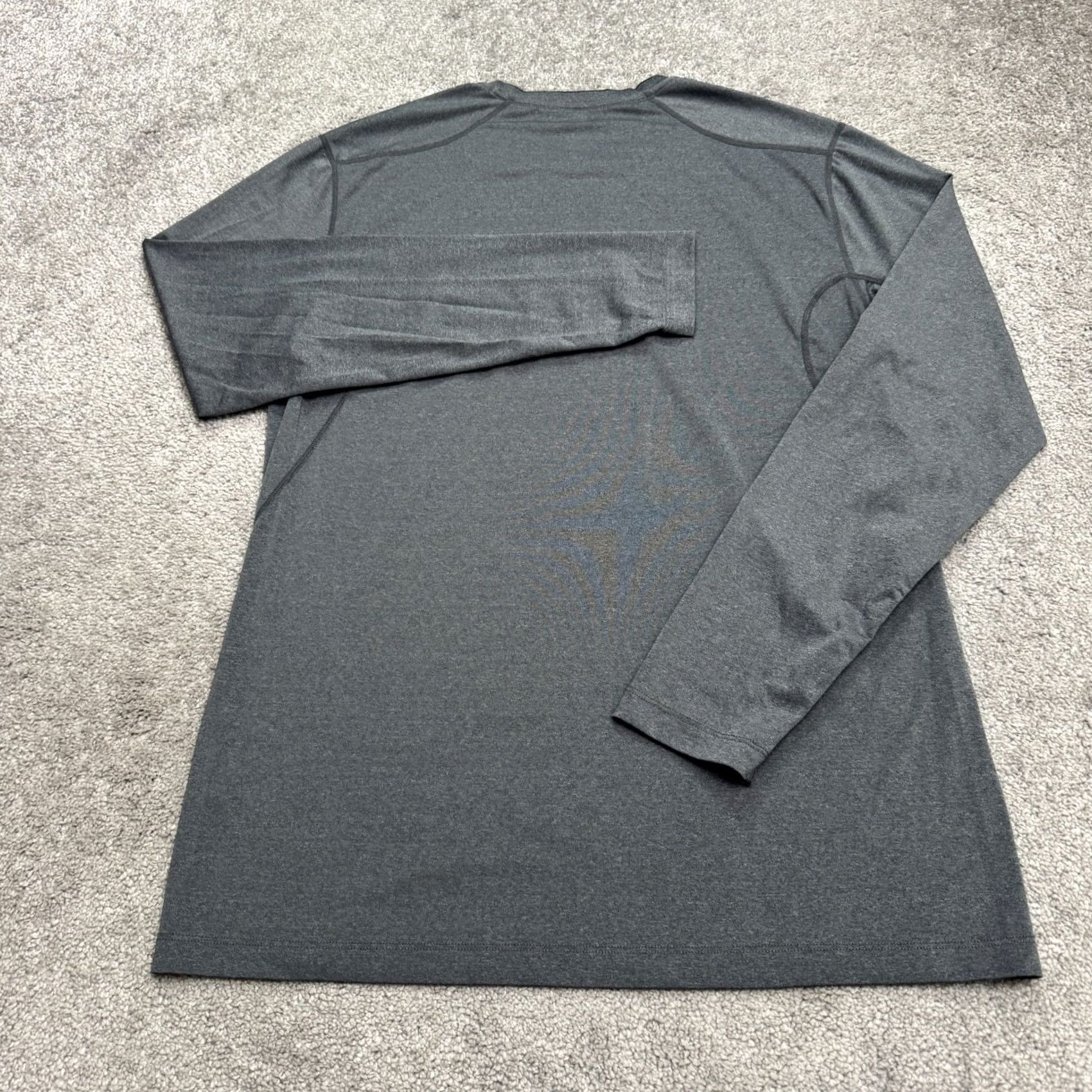 Nike Nike Pro Fitted Performance Active Long Sleeve T-Shirt Mens Large Gray Crew Tee Size US L / EU 52-54 / 3 - 2 Thumbnail