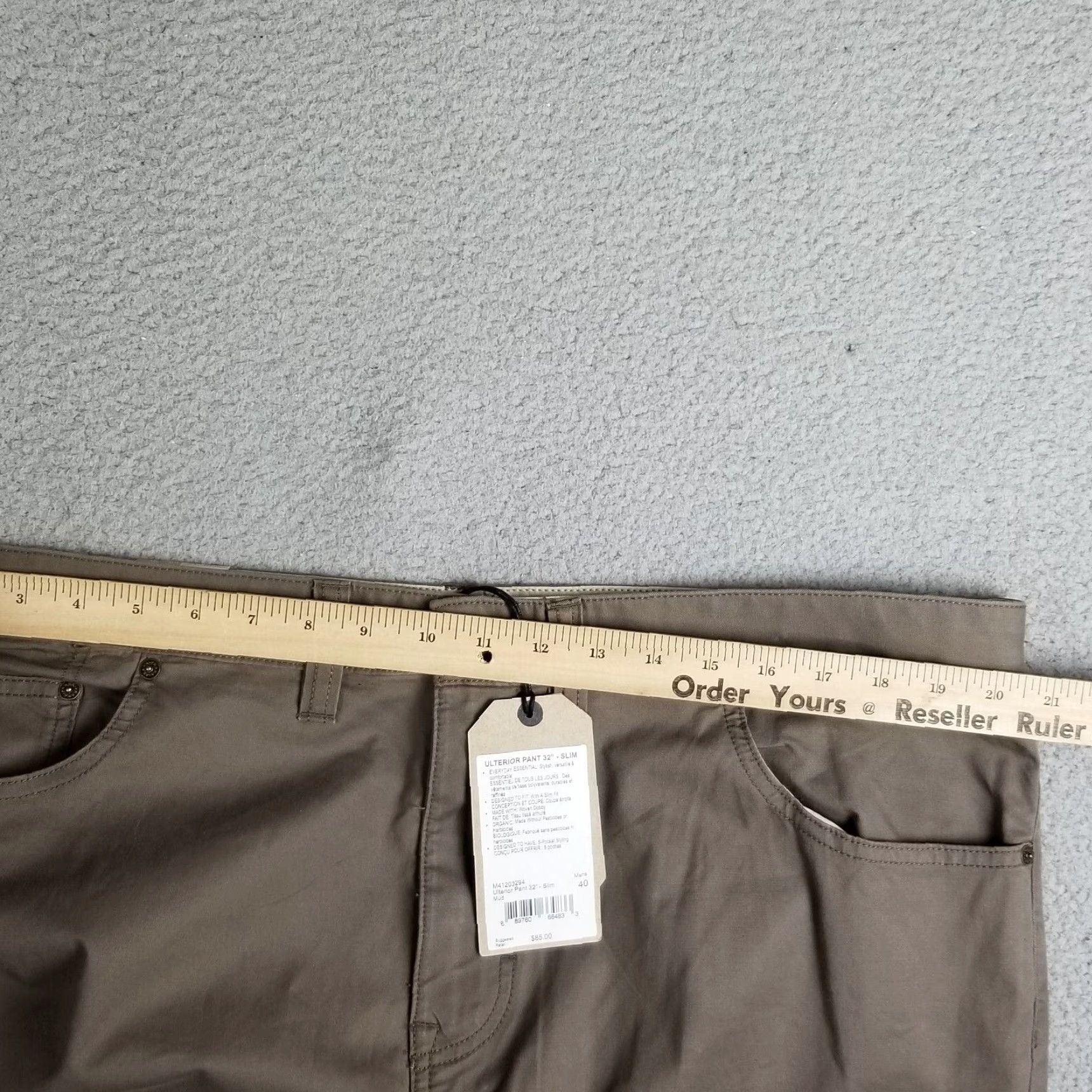 Prana VINTAGE Prana Pants Mens 40x32 Chino Slim Fit Cotton Blend Brown Casual Size US 40 / EU 56 - 4 Thumbnail