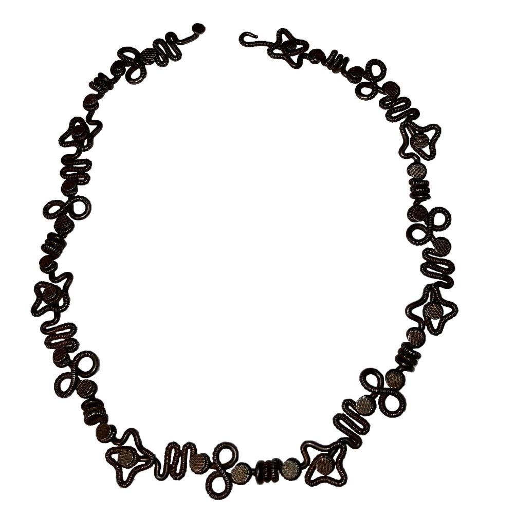 Handmade Brutalist Hand Made Steel Nail Artisan Necklace Size ONE SIZE - 4 Thumbnail