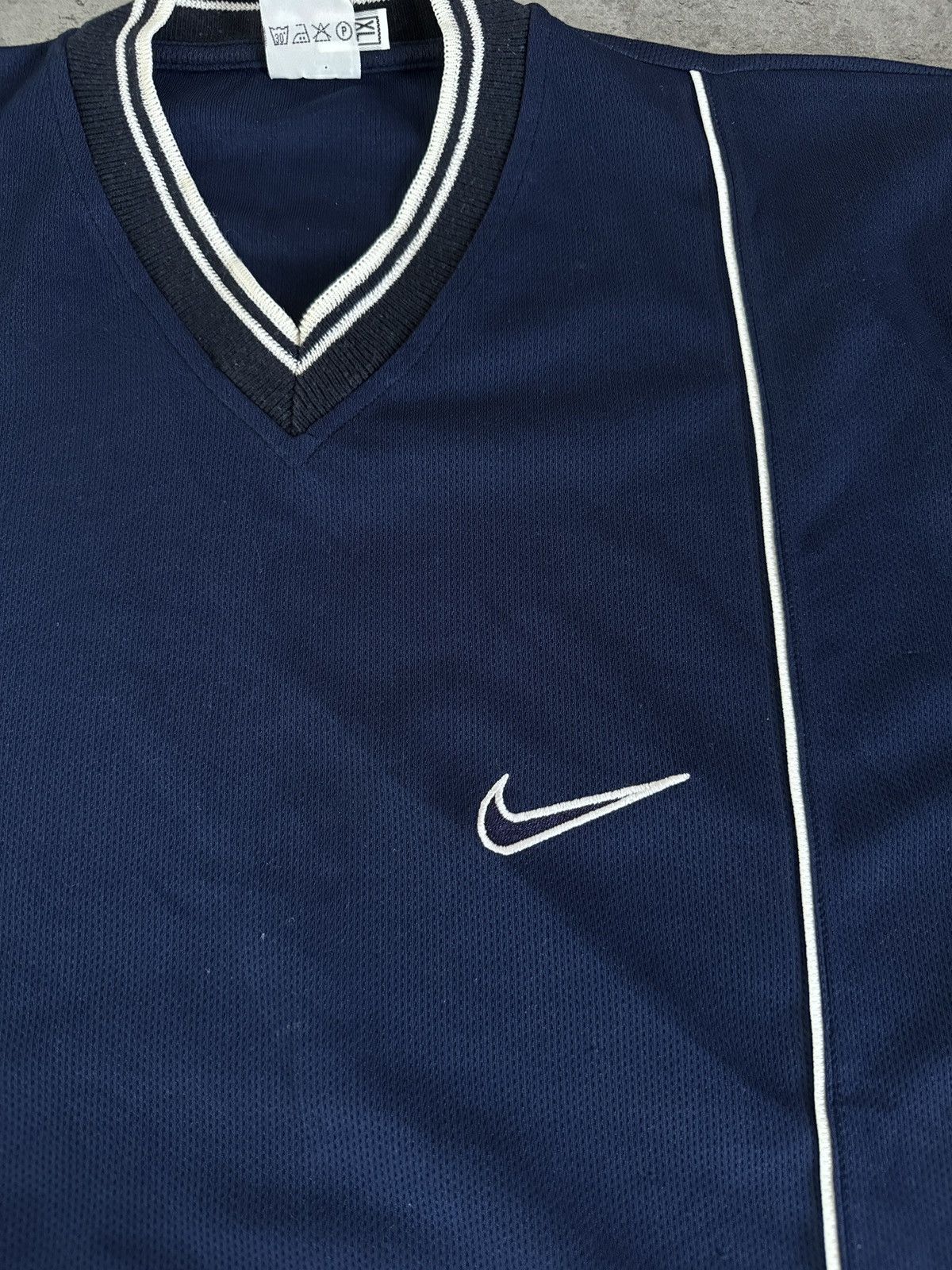 Nike × Vintage Nike Swoosh jersey tees logo 90s bootleg rap skate boxy Size US L / EU 52-54 / 3 - 3 Thumbnail