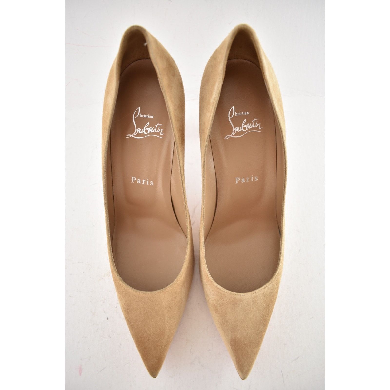 Christian Louboutin Christian Louboutin Condora 85 Lionne Beige Brown Suede Size US 6 / IT 36 - 8 Thumbnail