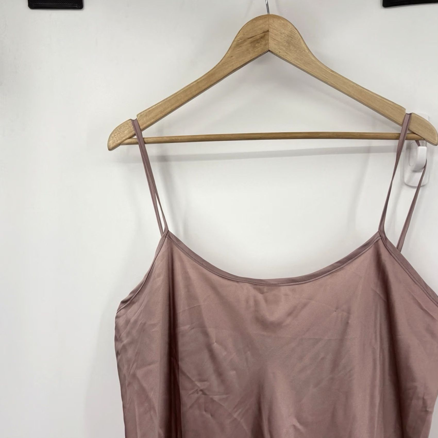 Vintage VINTAGE Lora Gene Midi Silk Slip Dress Pink Satin Luxury Sustainable Women 14 Size XL / US 12-14 / IT 48-50 - 2 Thumbnail