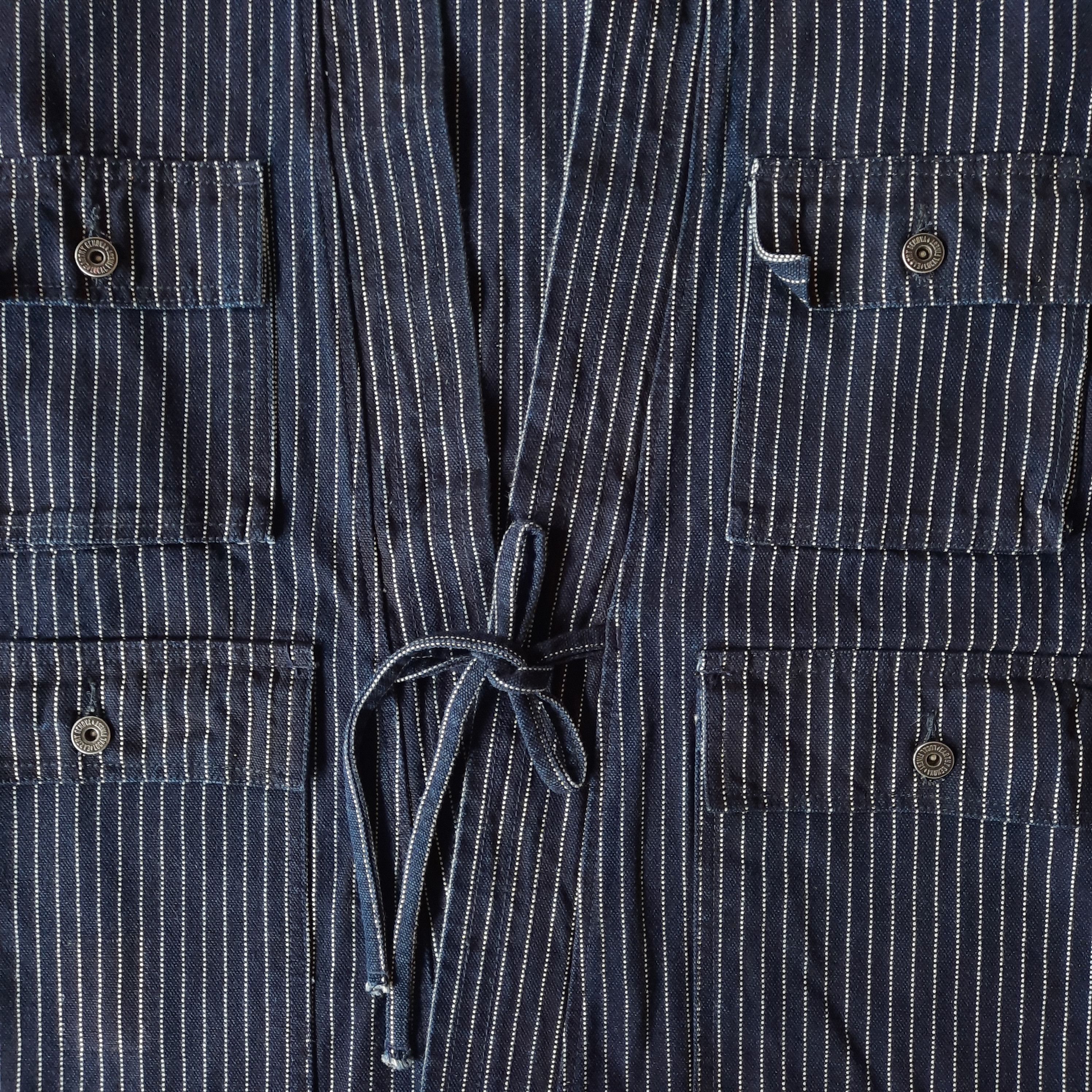 45rpm 🌸 Josho 13.5 oz multipocket indigo wabash kimono jacket Size US L / EU 52-54 / 3 - 5 Thumbnail