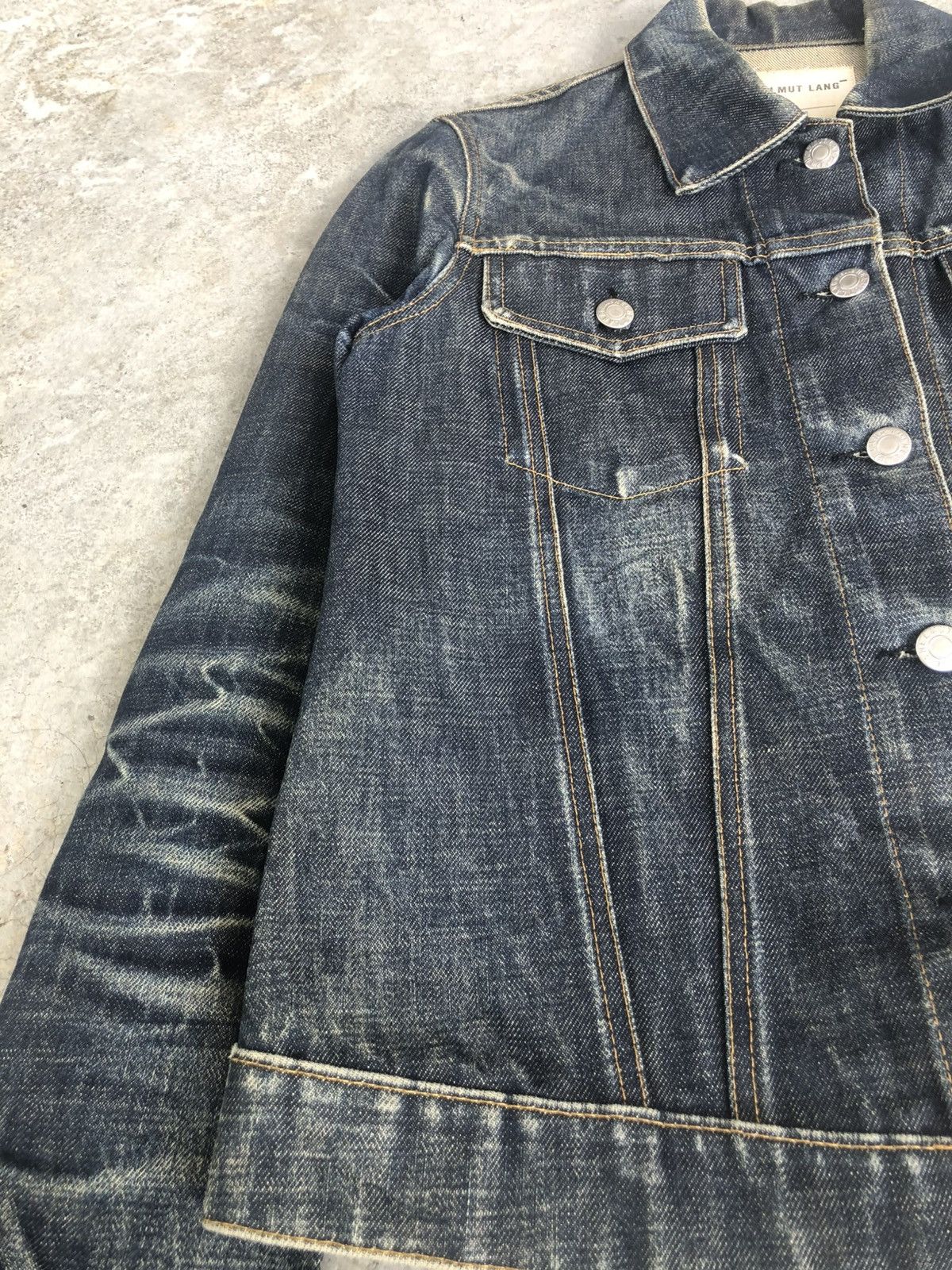 Lil Yachty Helmut Lang Denim Jacket Distressed Size US XS / EU 42 / 0 - 6 Thumbnail