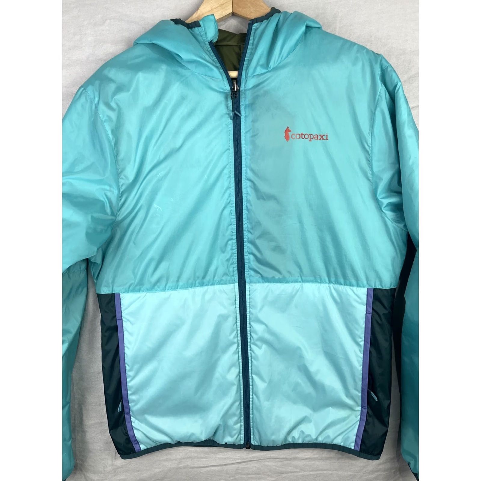 Cotopaxi Cotopaxi Jacket Mens Medium Blue Green Teca Calido Reversible Hooded Insulated Size US M / EU 48-50 / 2 - 2 Thumbnail