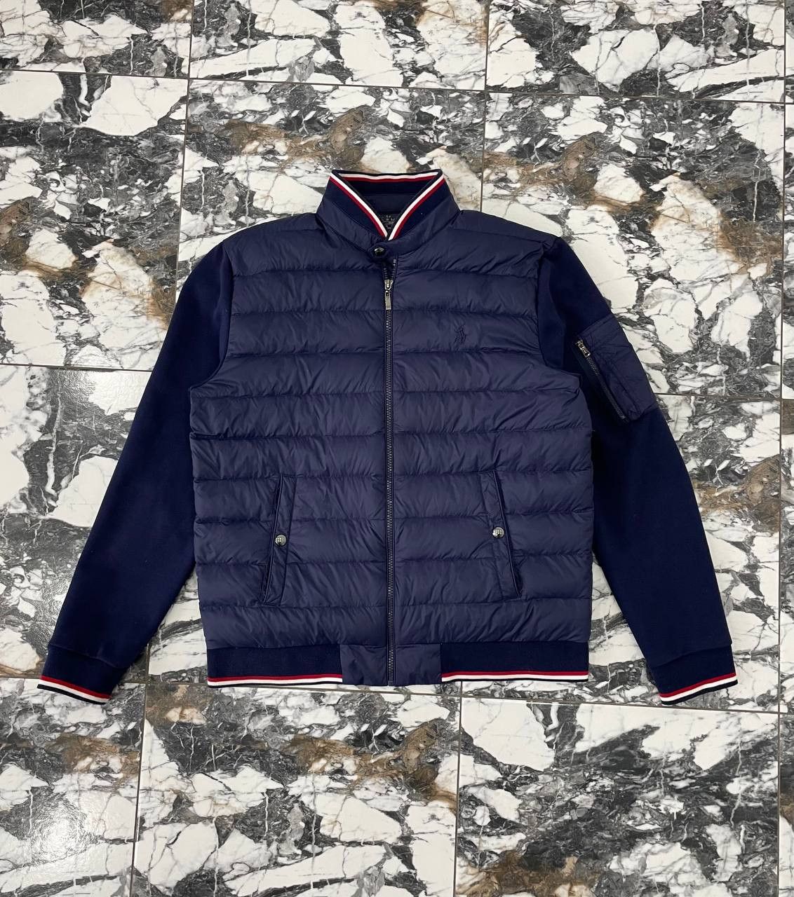 Ralph Lauren Men's Blue Bomber Jacket Ralph Lauren Size M.Down jacket Size US M / EU 48-50 / 2 - 2 Thumbnail