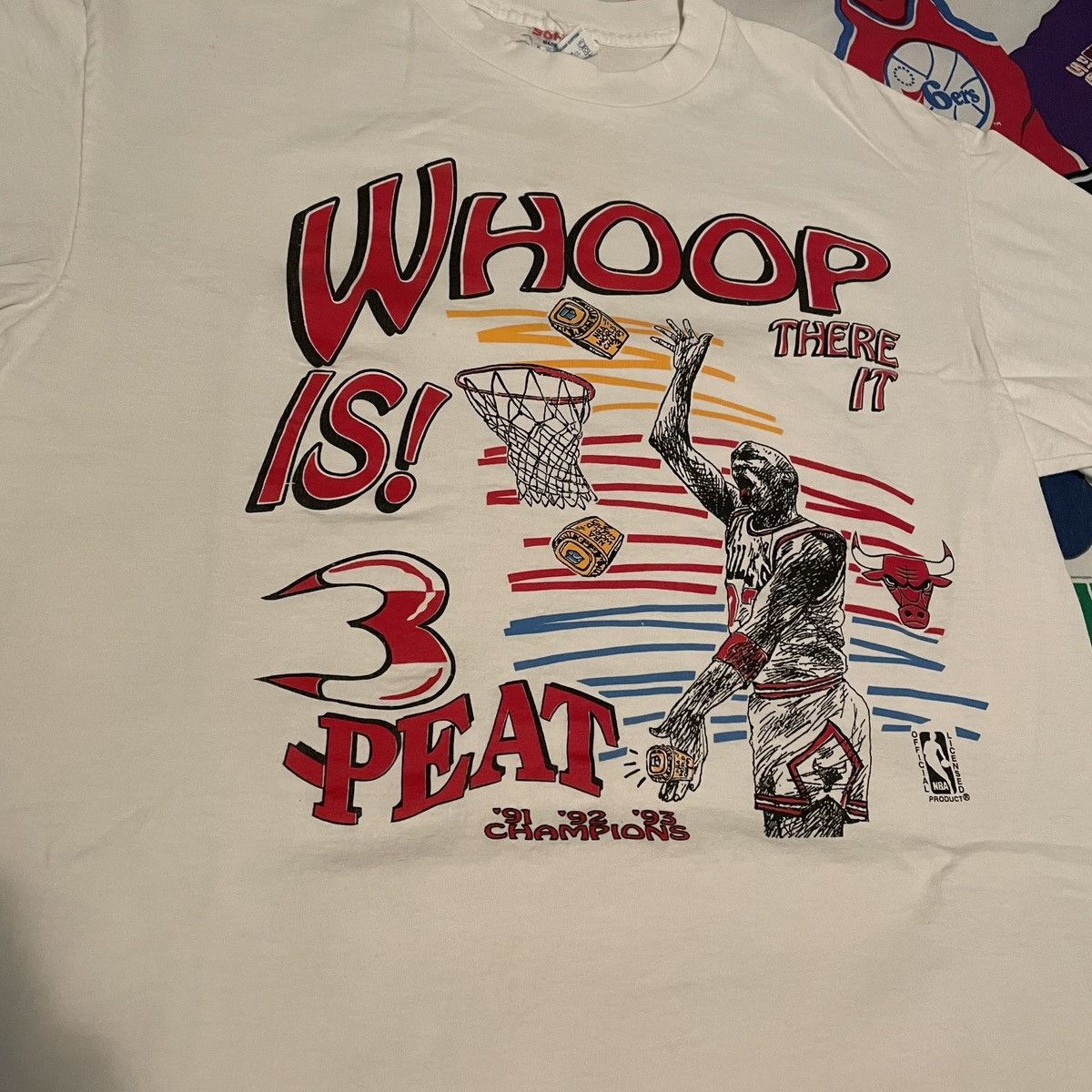 NBA × Vintage Vintage 1993 NBA Michael Jordan Chicago Bulls Basketball Tee Size US M / EU 48-50 / 2 - 2 Thumbnail