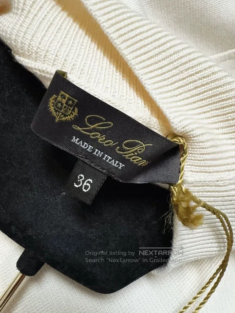 Loro Piana Loro Piana Beige knitted sweater with leather pockets Size XXS / US 00 / IT 34 - 6 Thumbnail