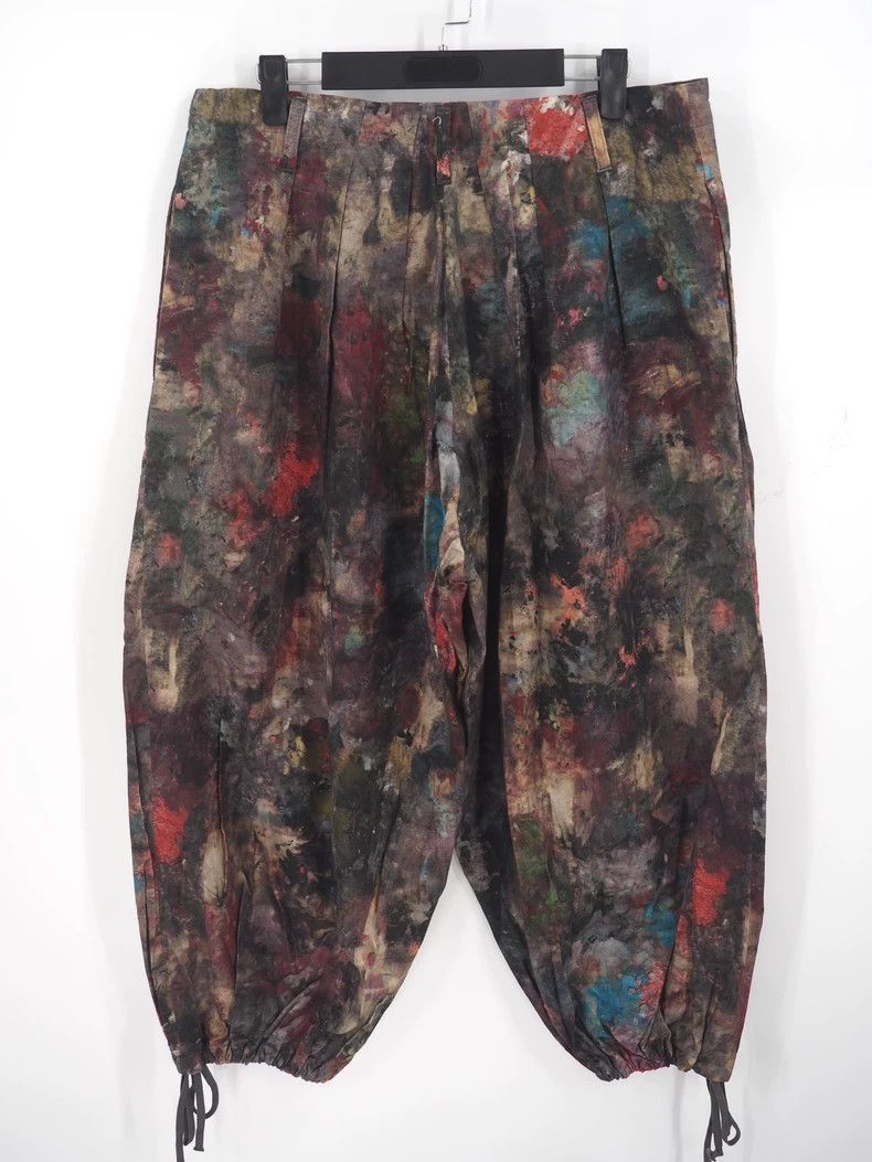 Yohji Yamamoto Yohji Yamamoto Colorful Painted Balloon Pants by Yohji Yam Size US 32 / EU 48 - 2 Thumbnail