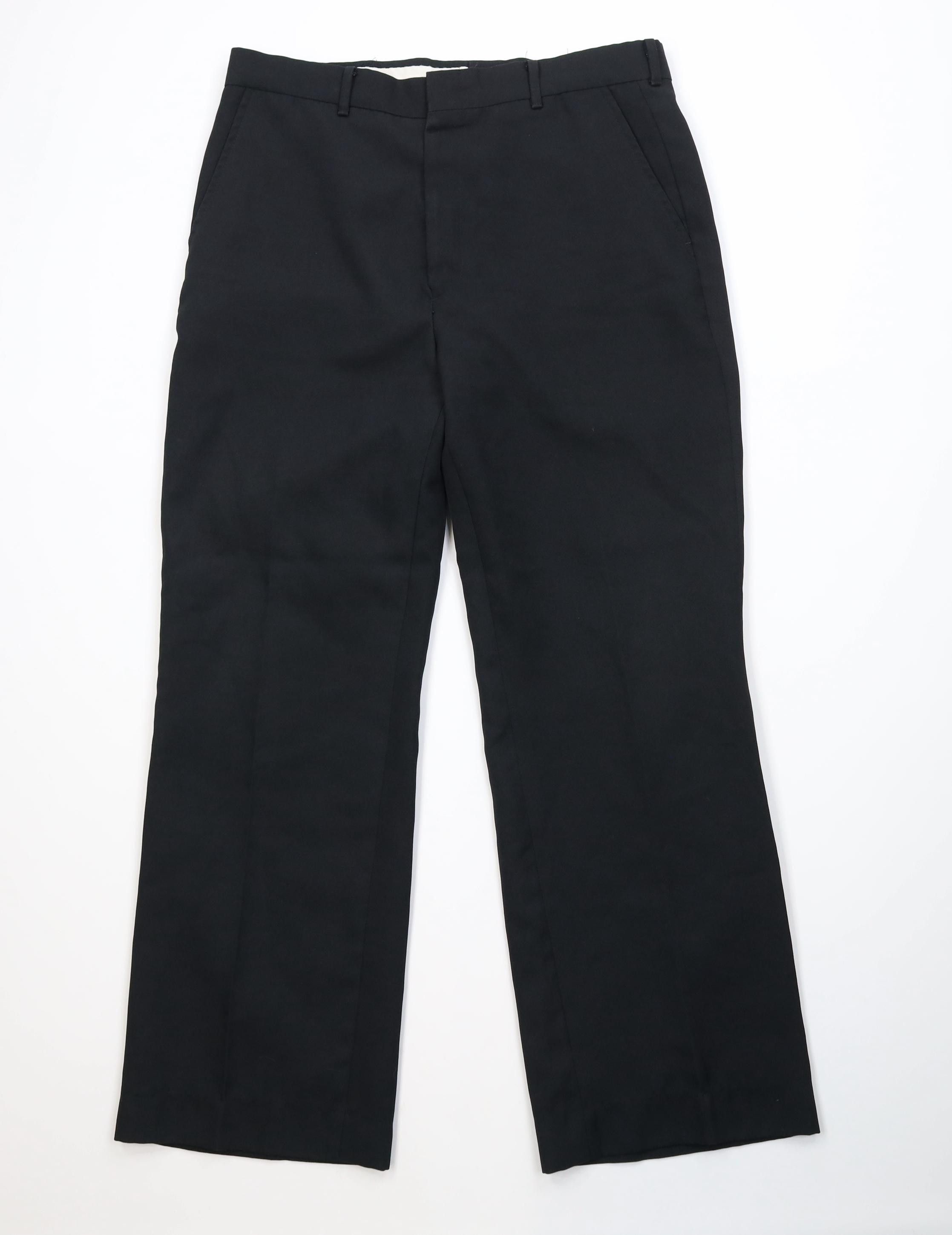 Vintage Vintage 70s Streetwear Flared Wide Leg Chino Pants Black USA Size US 32 / EU 48 - 1 Thumbnail