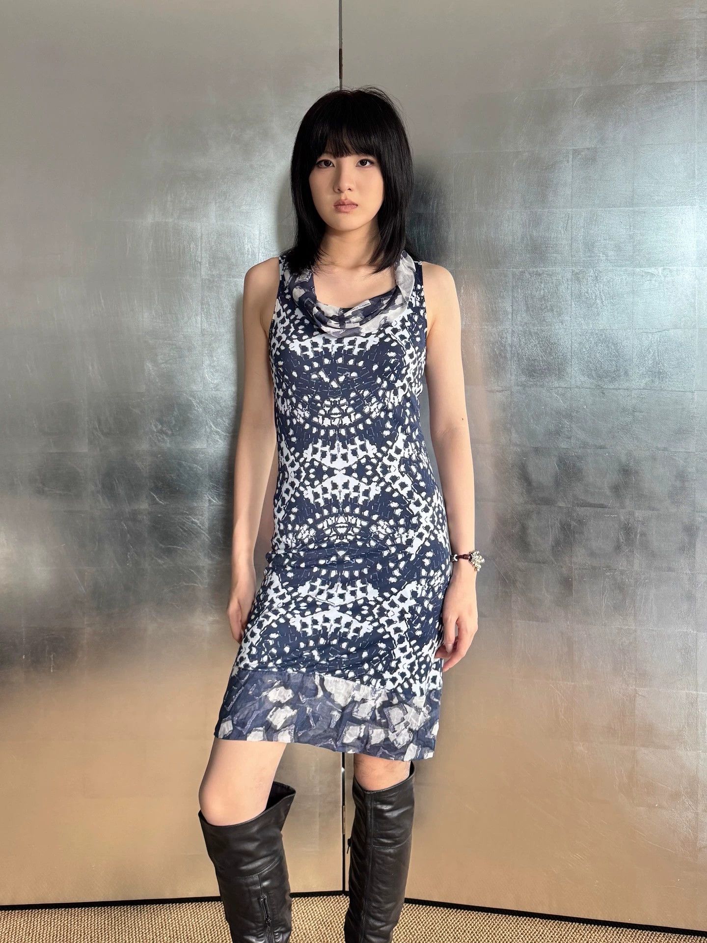 Other Italian Brand Psychedelic Stretchy Tulle Dress M Vintage Size M / US 6-8 / IT 42-44 - 4 Thumbnail