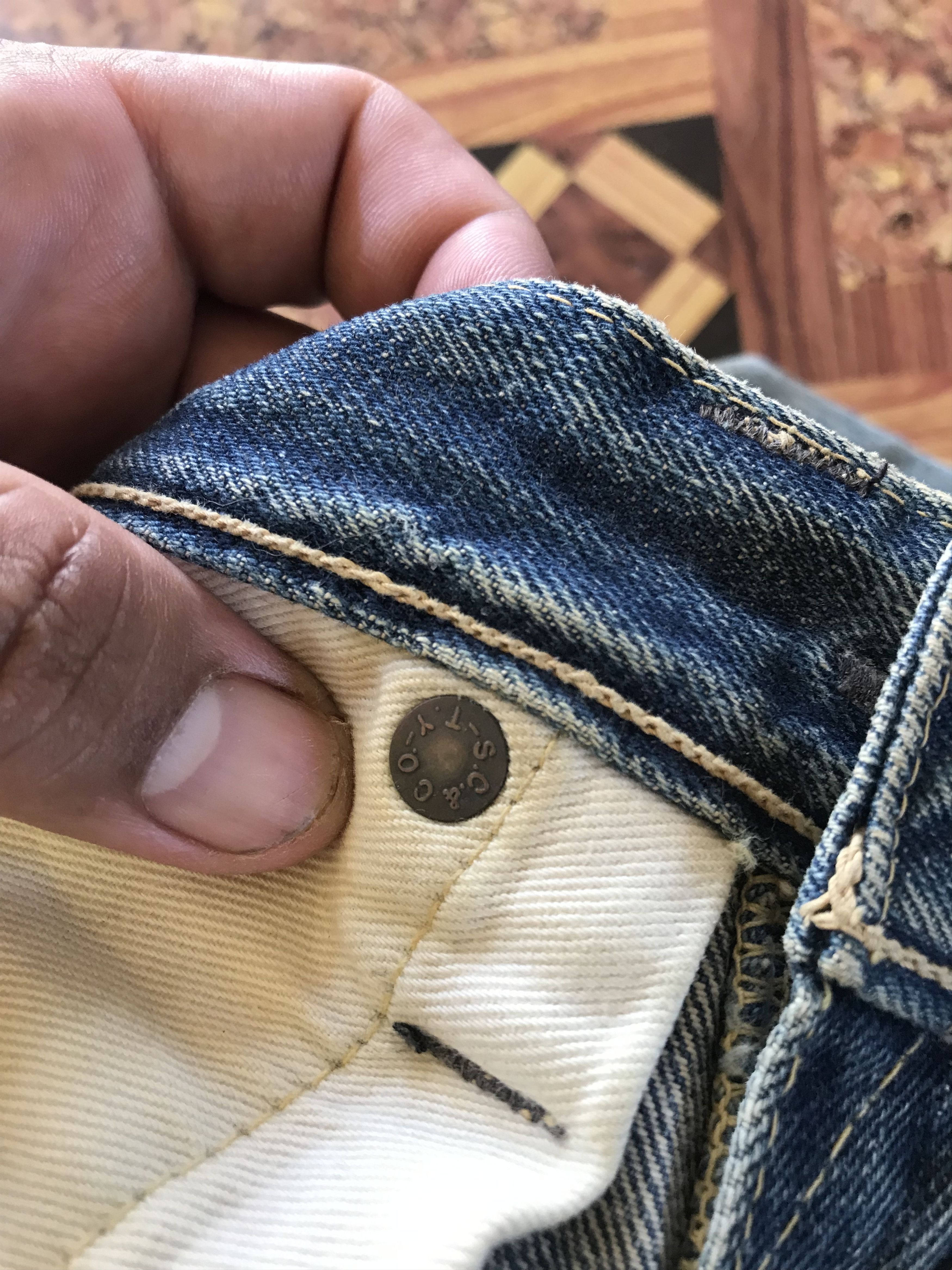 Sugar Cane × Toyo Enterprises RARE Vintage Sugar Cane Toyo Enterprises Denim Selvedge Size US 29 - 21 Thumbnail