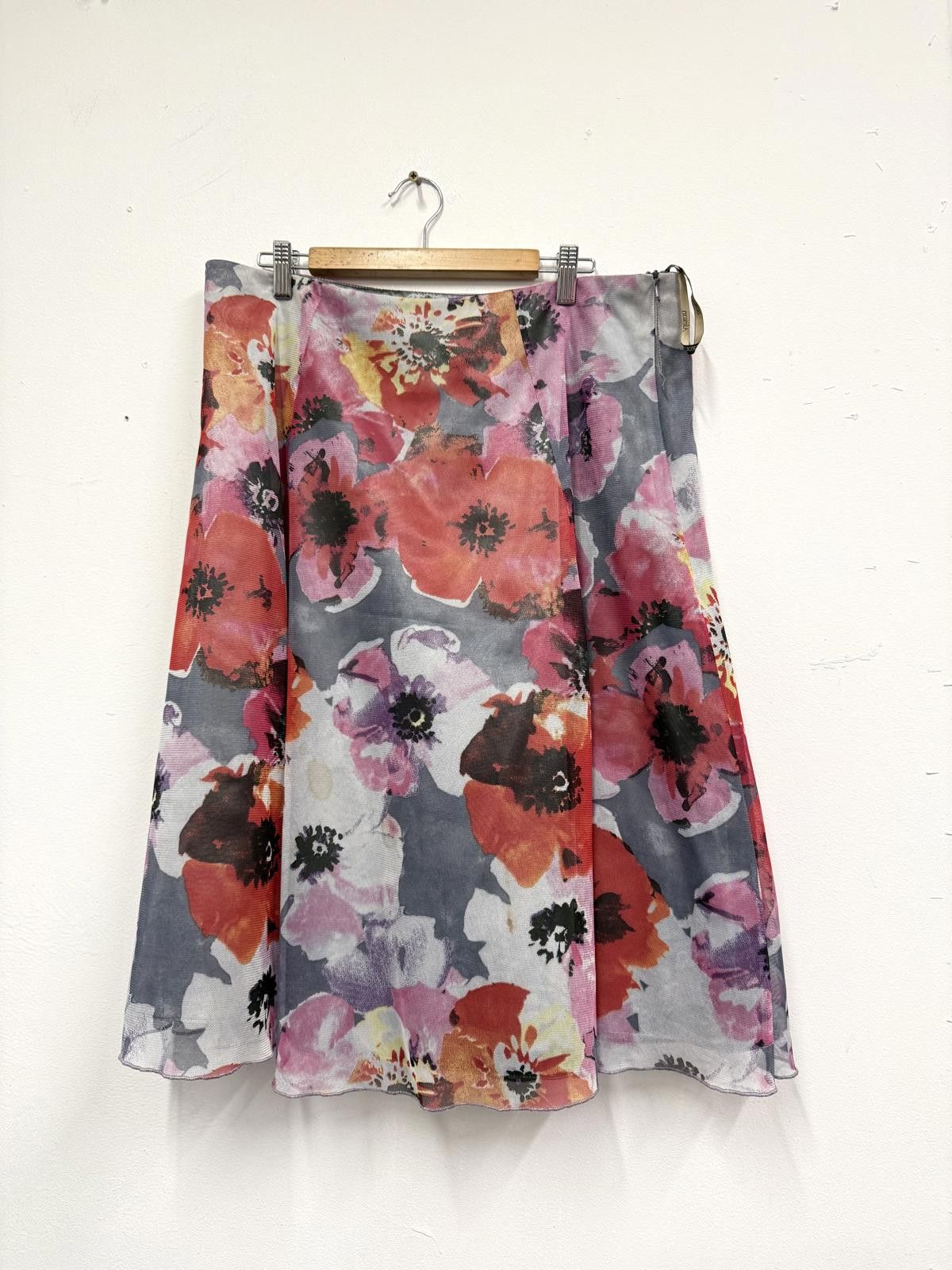 Alexander McQueen Alexon Floral Print Midi Skirt Size 16 Size 34" / US 12 / IT 48 - 1 Thumbnail