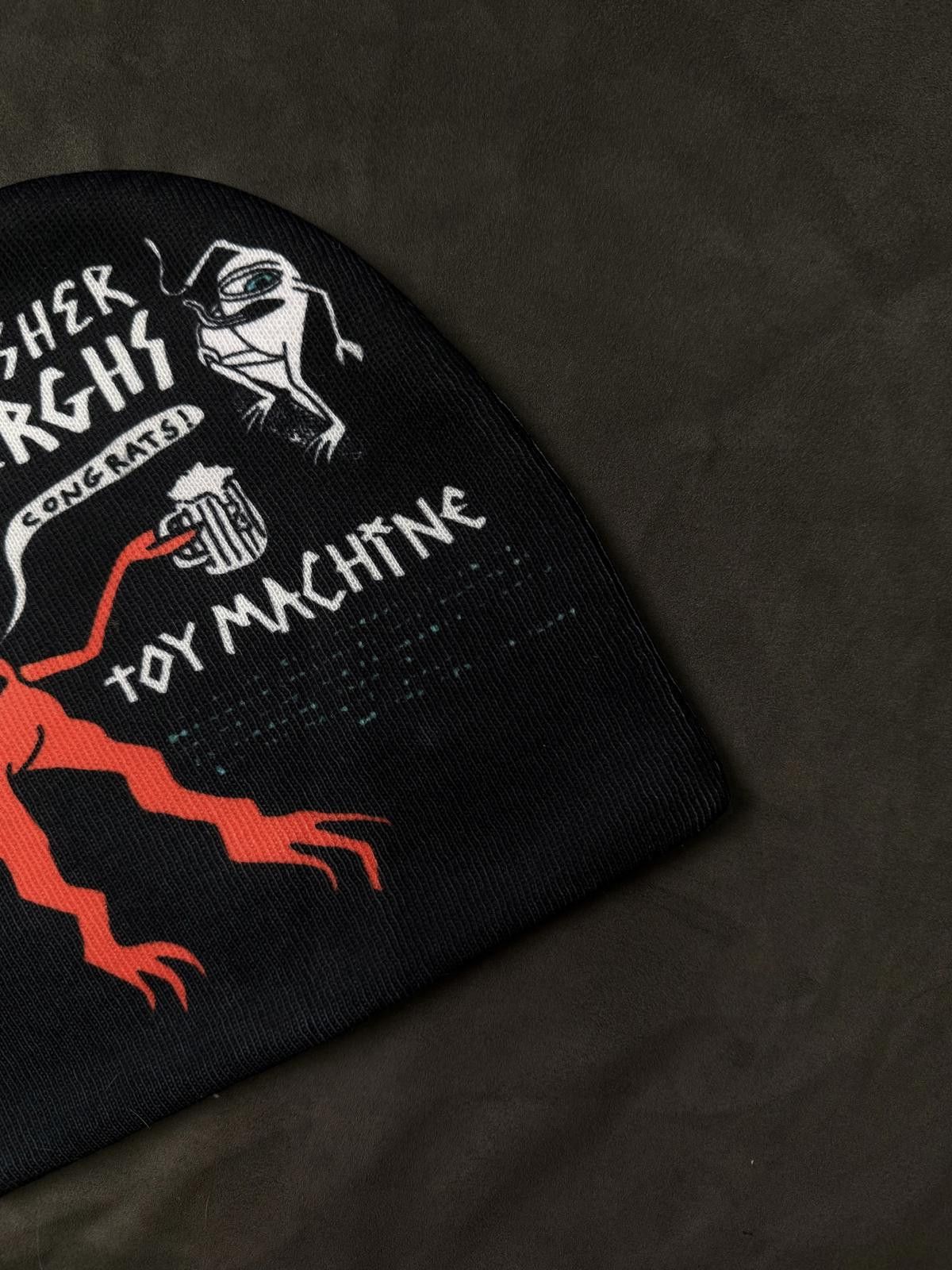 Toy Machine Toy Machine Axel Cruysberghs No Cuff Knit Beanie Hat Black Size ONE SIZE - 2 Thumbnail