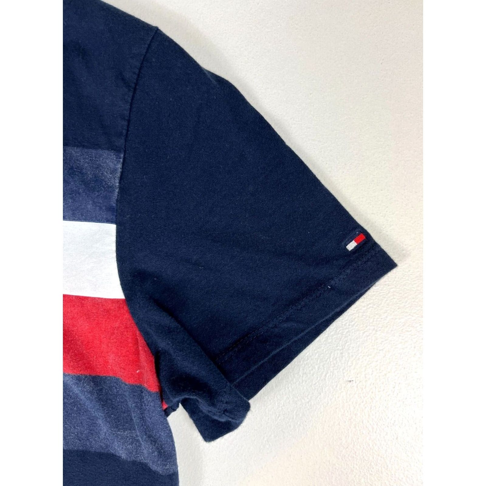 Tommy Hilfiger Tommy Hilfiger T-Shirt Man Navy Blue 100% Cotton Crew Neck Short Sleeve Size L Size US L / EU 52-54 / 3 - 5 Thumbnail