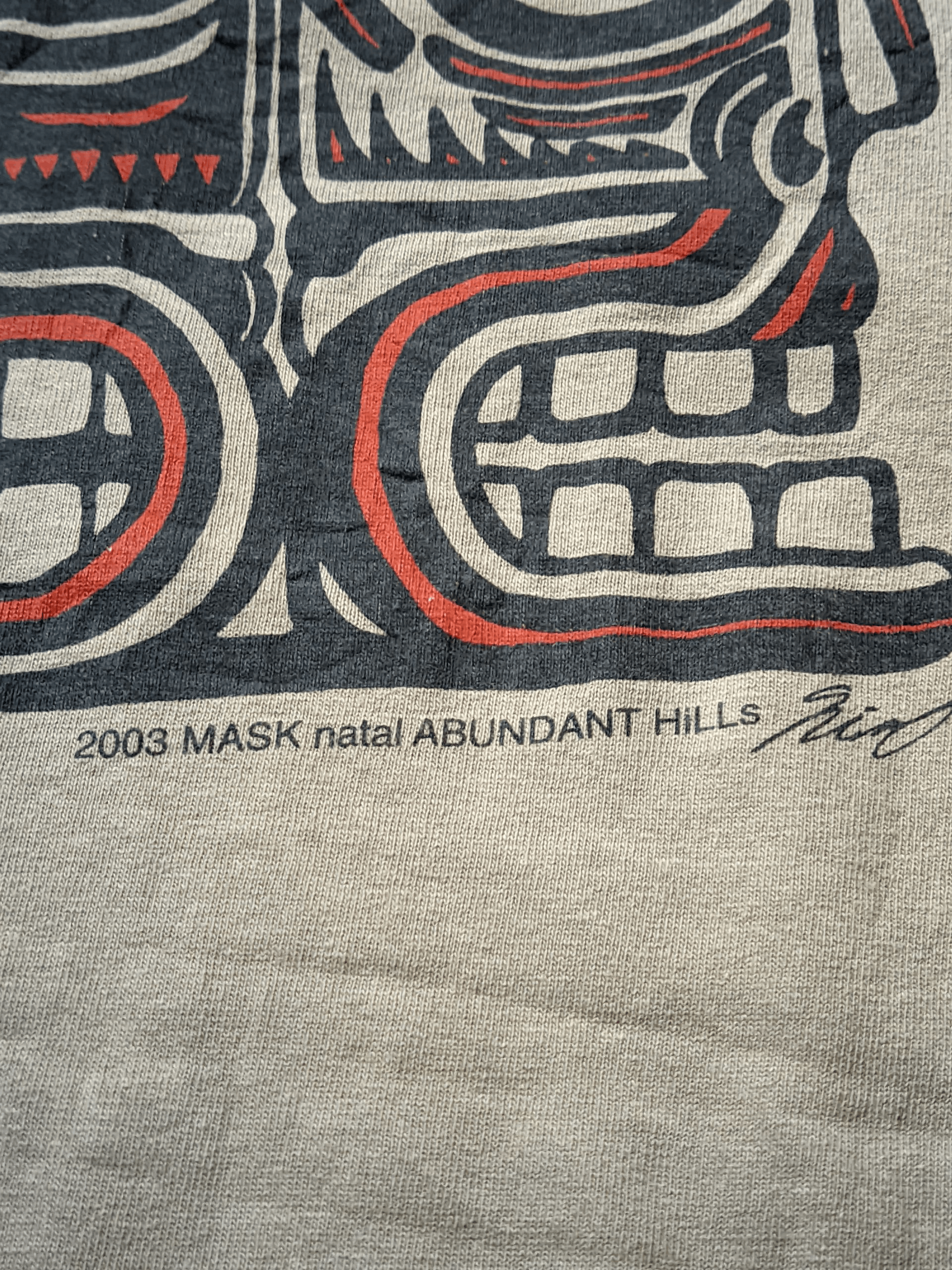 Arts & Science Vintage Y2k Mask natal ABUNDANT HILLs Graphics Tee Size US M / EU 48-50 / 2 - 7 Thumbnail