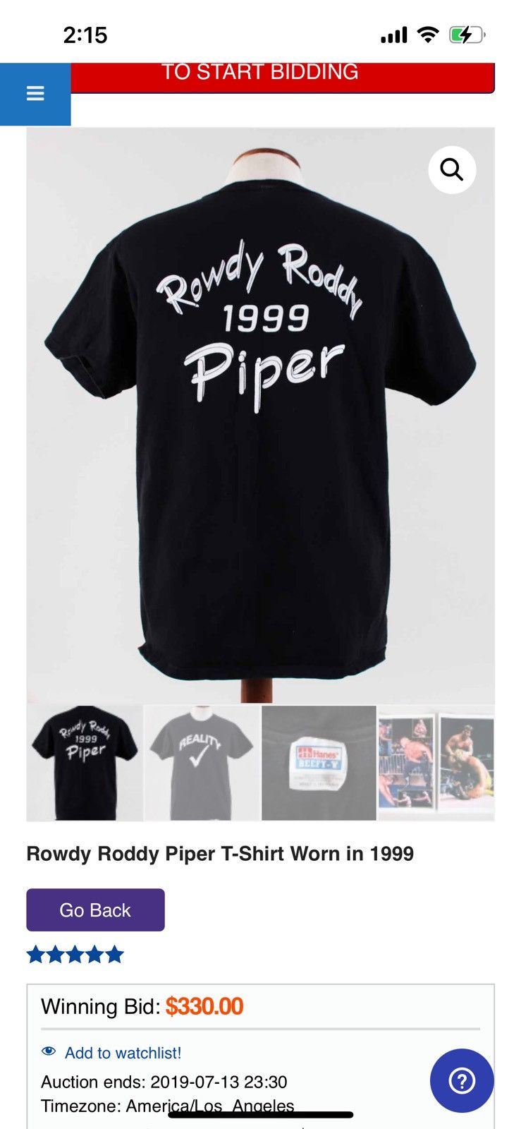 Vintage Vintage Rowdy Roddy Piper Size US L / EU 52-54 / 3 - 6 Thumbnail