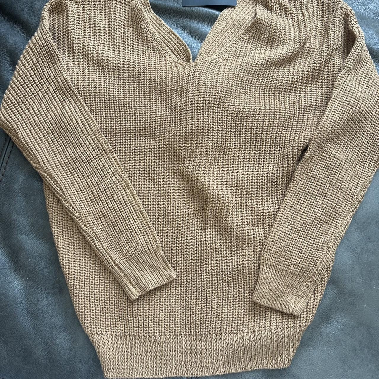 Fashion Nova Fashion Nova Reversible Falls Sweater Camel L Size L / US 10 / IT 46 - 3 Thumbnail