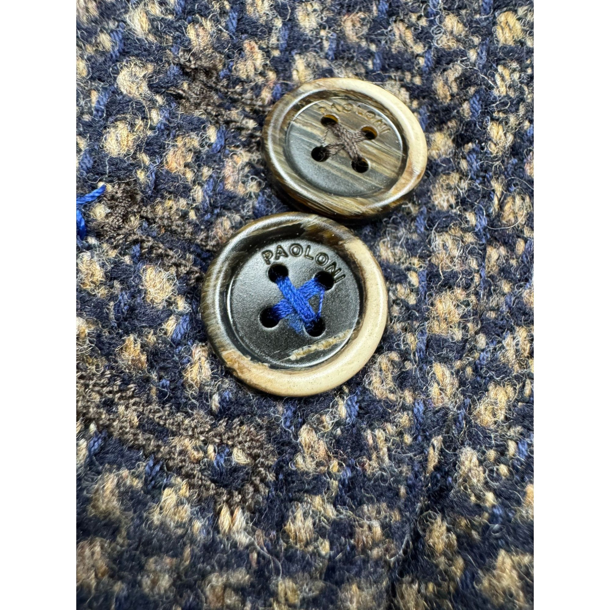 Paoloni Paoloni Wool Cotton Cashmere Two Button Blazer (Y1251) Size 36R - 10 Thumbnail