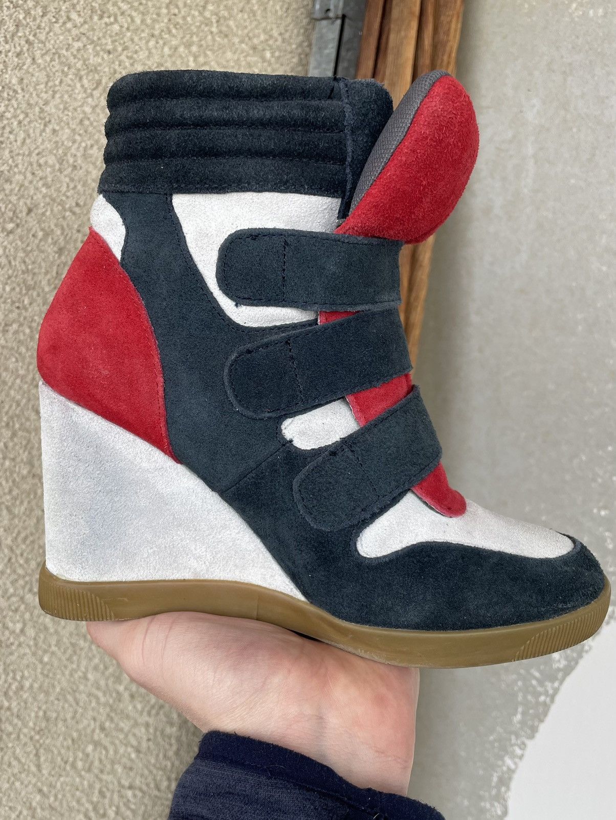 Isabel Marant Isabel Marant Style Bowie Wedge Sneakers Hi Top Shoes Sz 38 Size US 8 / IT 38 - 22 Thumbnail
