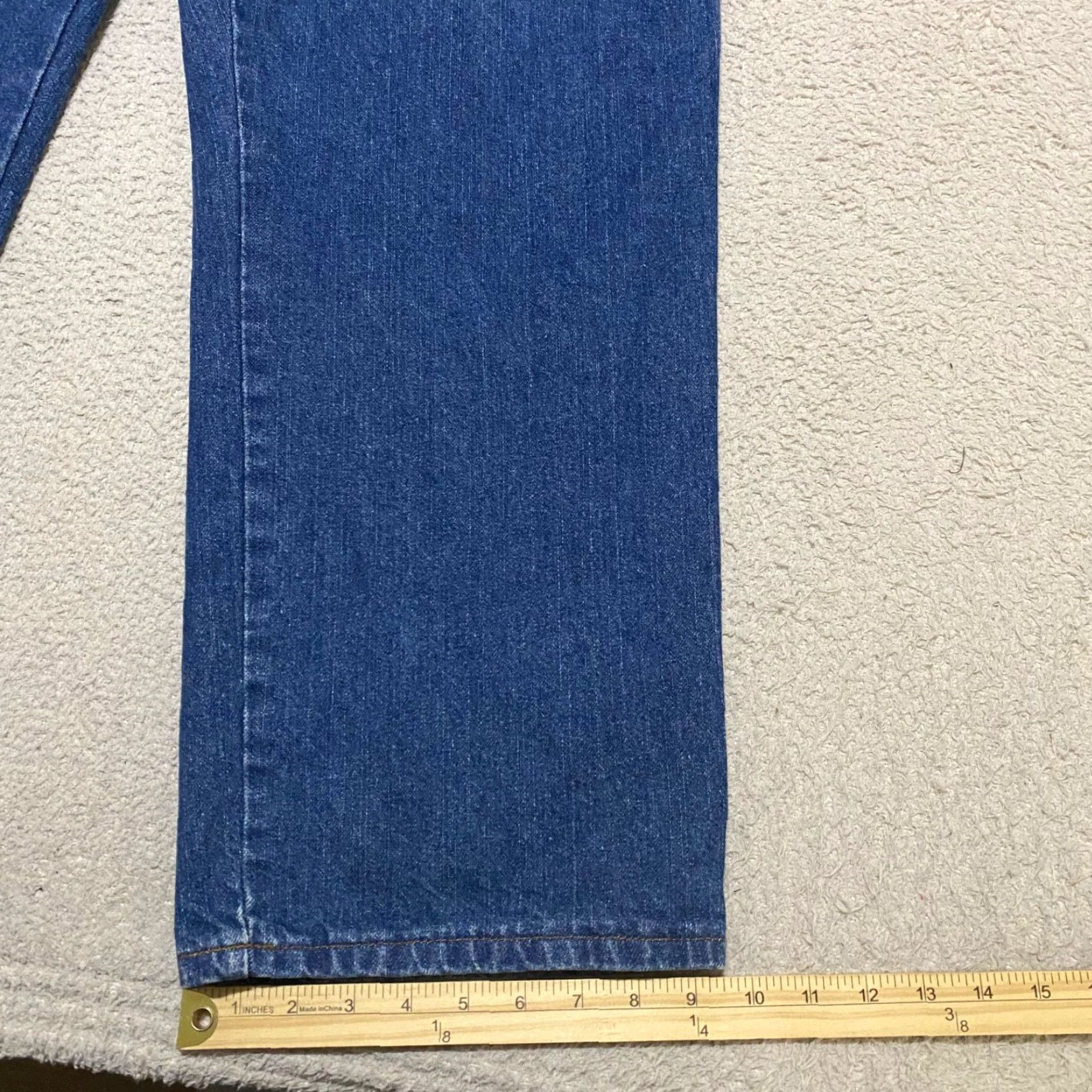 Dickies Dickies Mens Jeans Blue Denim Medium Wash Relaxed Straight Mid Rise Work 42x30 - 5-Pocket Design Regular Waist Size US 42 / EU 58 - 5 Thumbnail