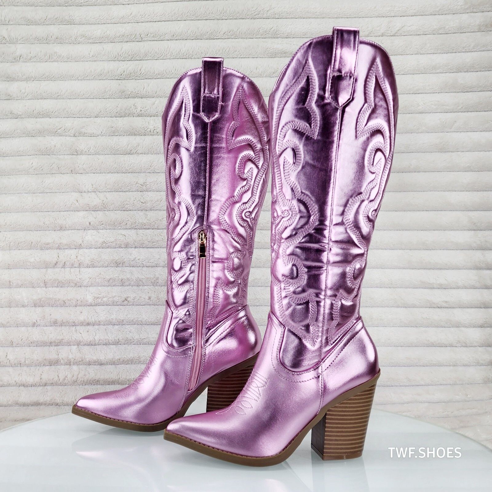 Other Electric Cowboy Metallic Matte Western Knee High Cowgirl Boo Size US 9 / IT 39 - 7 Thumbnail